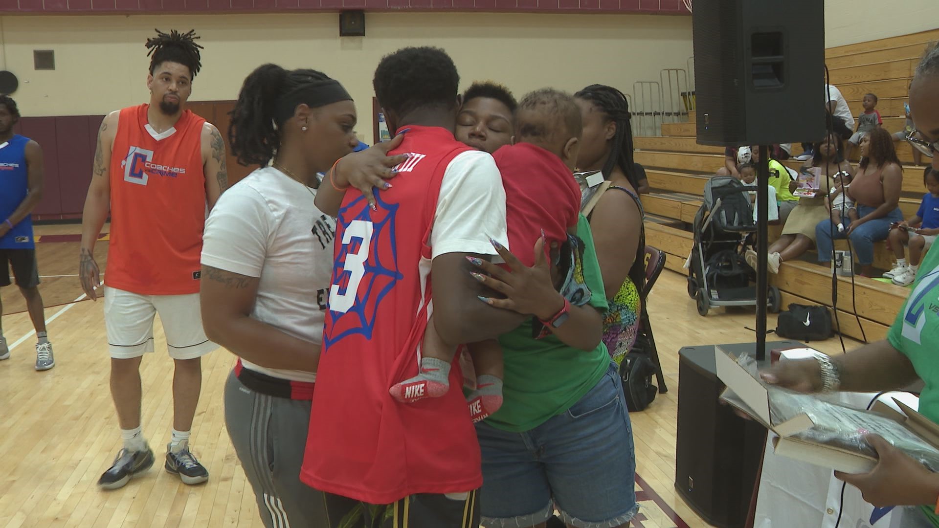 Hundreds gathered at the 2nd Annual Coaches vs. Crime event on Saturday. Organizers passed out free gun locks and paid tribute to slain athletes.