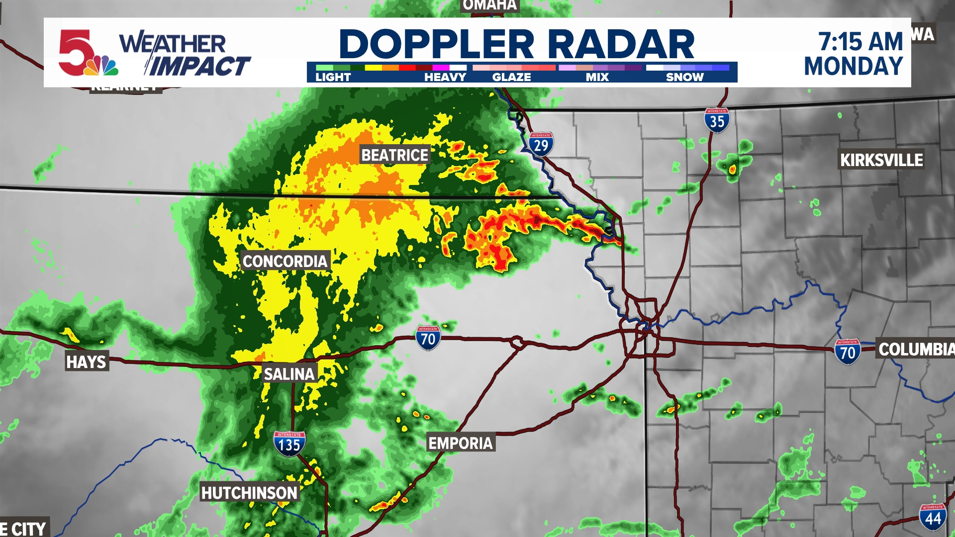 St. Louis weather: Scattered strong storms later Monday | ksdk.com
