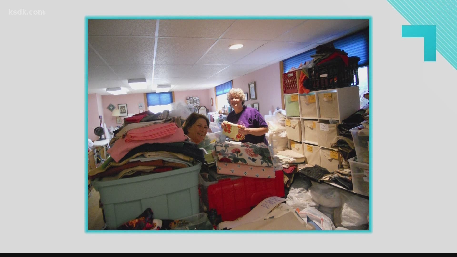 Charity Sharity has been such a success that fabric is taking over founder Carole Splater’s basement.