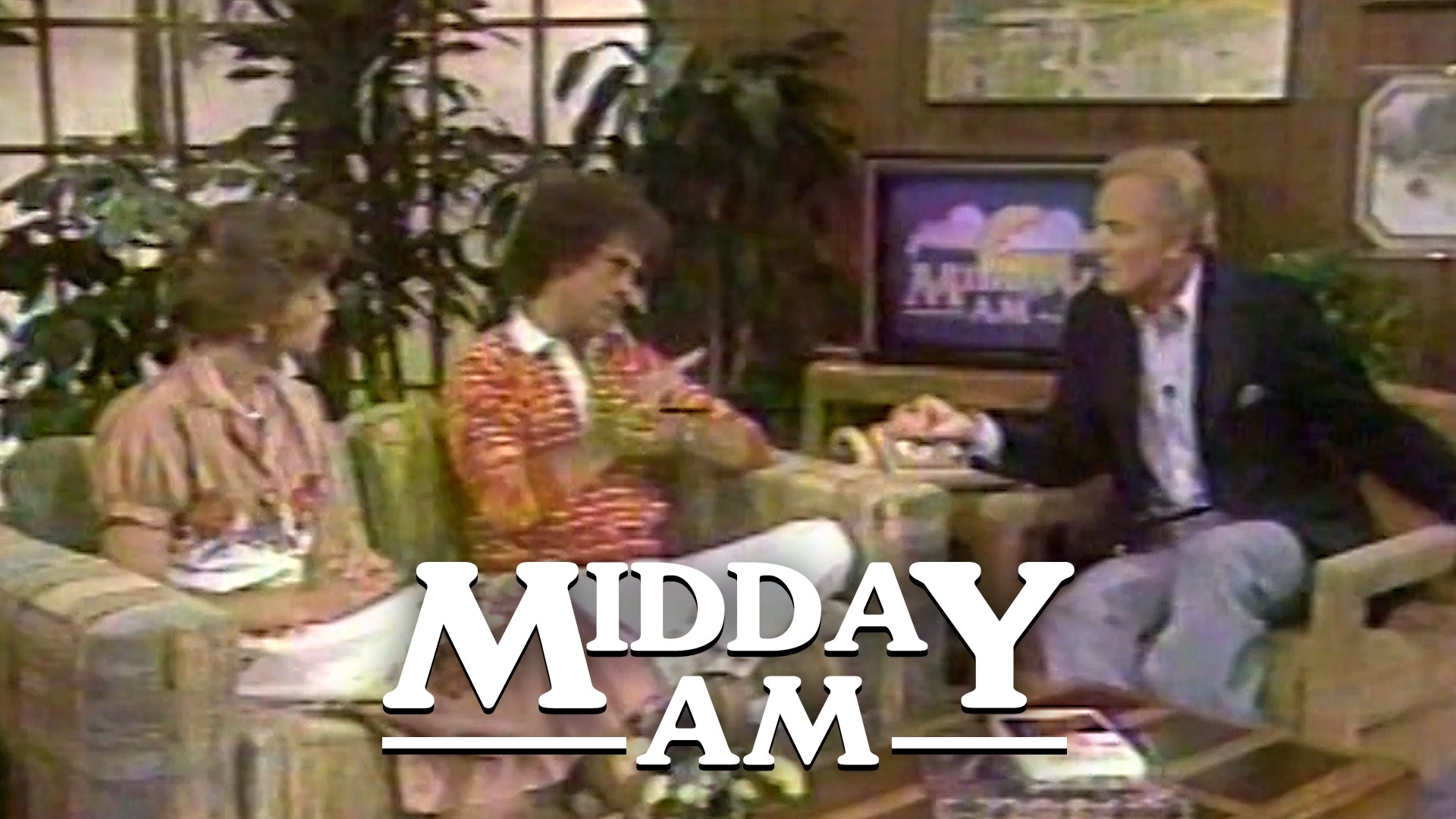 Hosts Clif St. James and Denise D'Ascenzo are joined by fitness personality Richard Simmons on "Midday A.M," which originally aired on July 29, 1982.