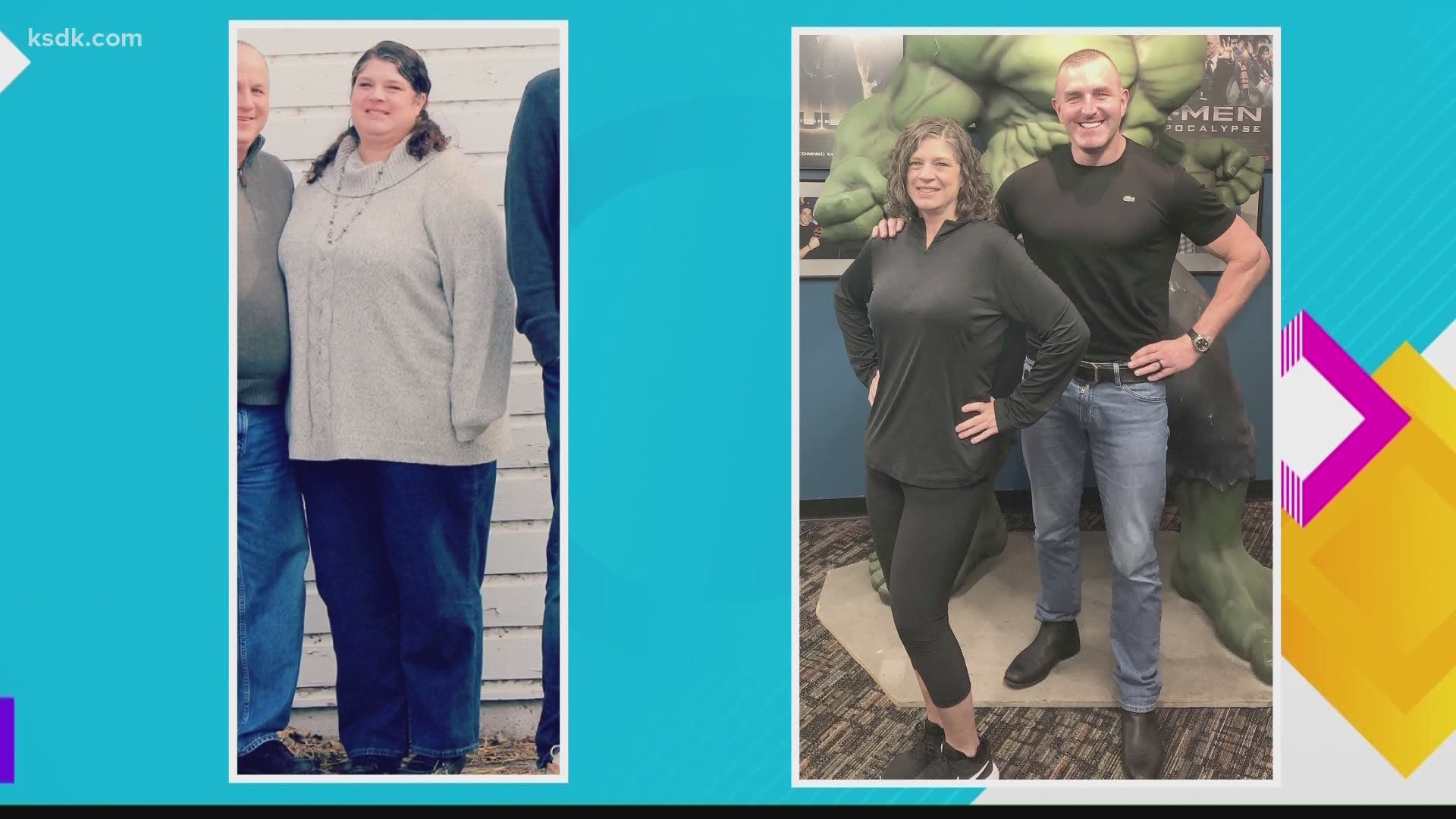 Lisa was able to 100 pounds on her own but needed Charles D’Angelo’s help to keep going past that number.