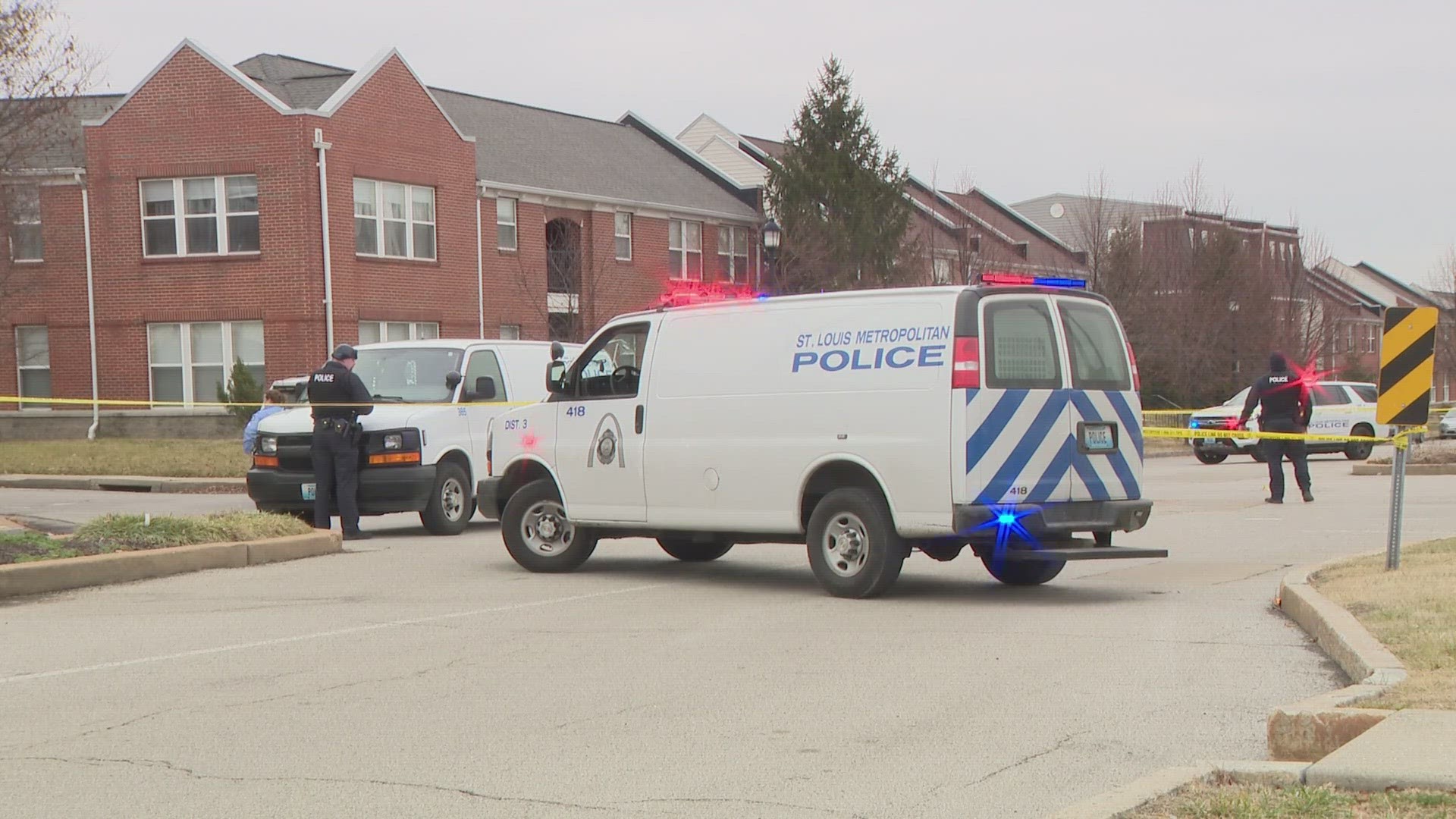 It happened Sunday afternoon near the Missouri School of Dentistry and Oral Health and beside many residents. No injuries were reported.