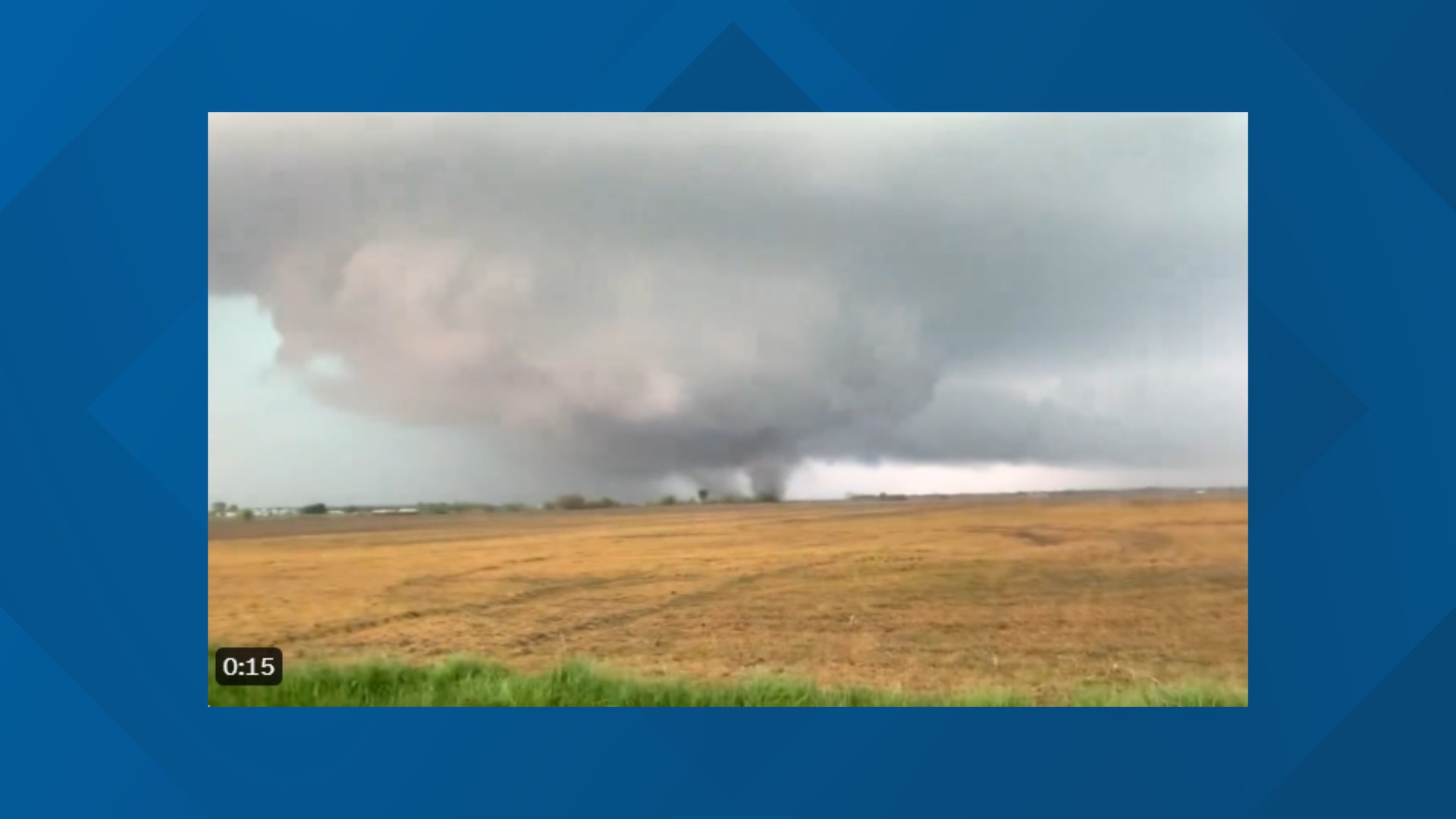 Ryan Hays captured video of a tornado on the ground near Barr, Illinois. This is north of St. Louis on April 18, 2024.