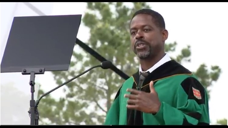 Sterling K. Brown, Dr. Fauci give speeches at Wash U graduation
