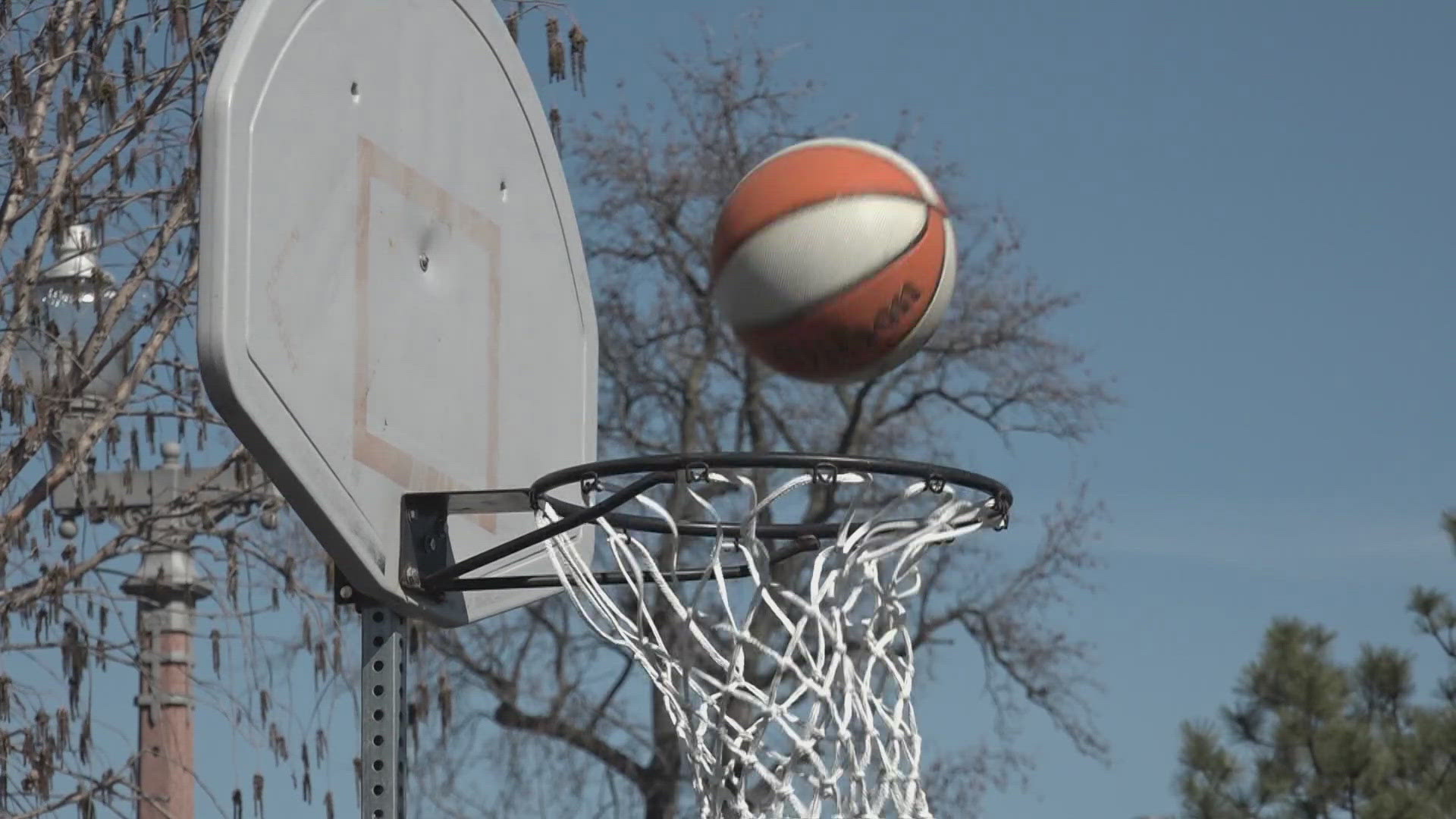 Forest Park has basketball courts for the first time ever. A ribbon-cutting ceremony will take place 2 p.m. Tuesday, rain or shine.