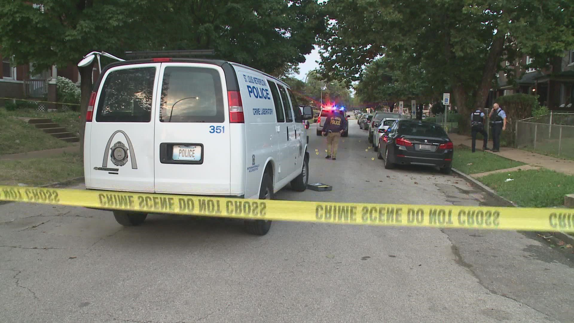 Four men were injured in a shooting just after 6 p.m. Monday evening. St. Louis police reported all four victims as stable.