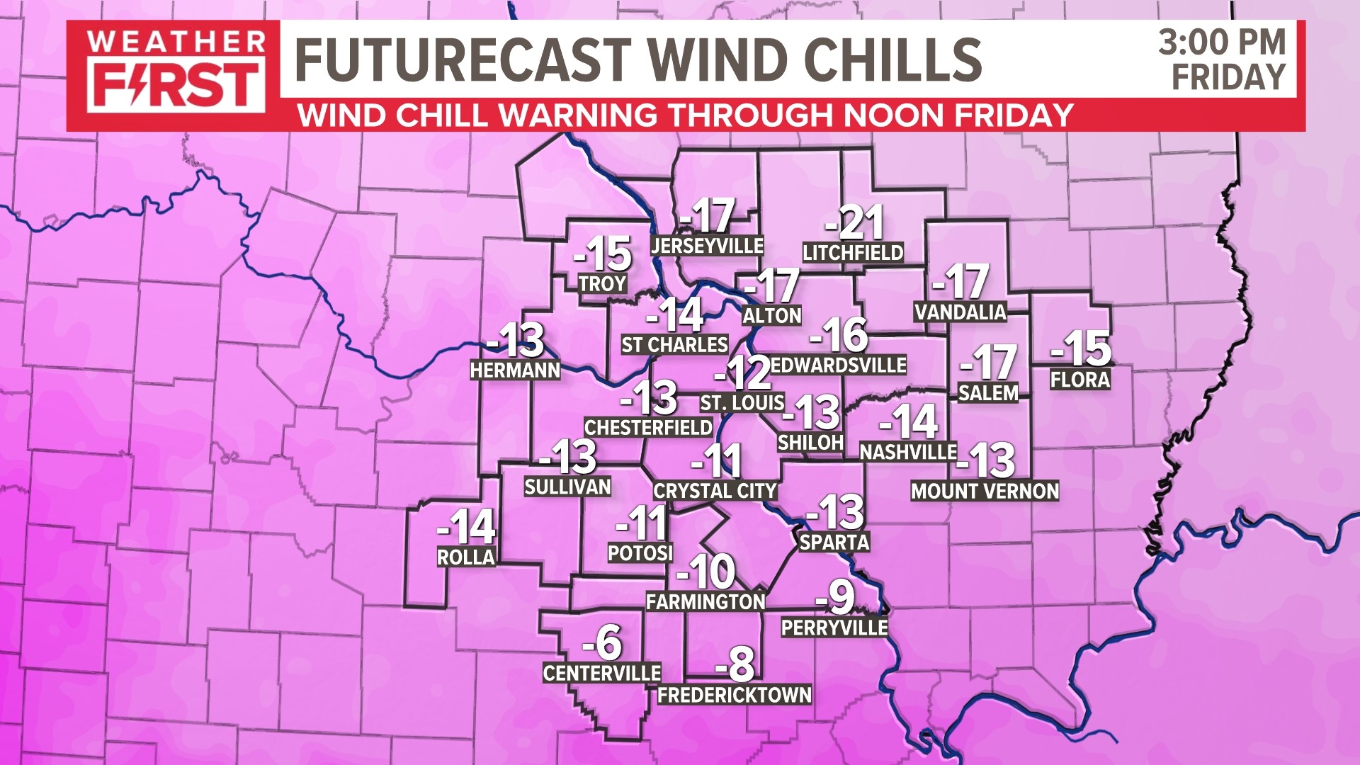 St. Louis weather Arctic air and snow arrive Thursday