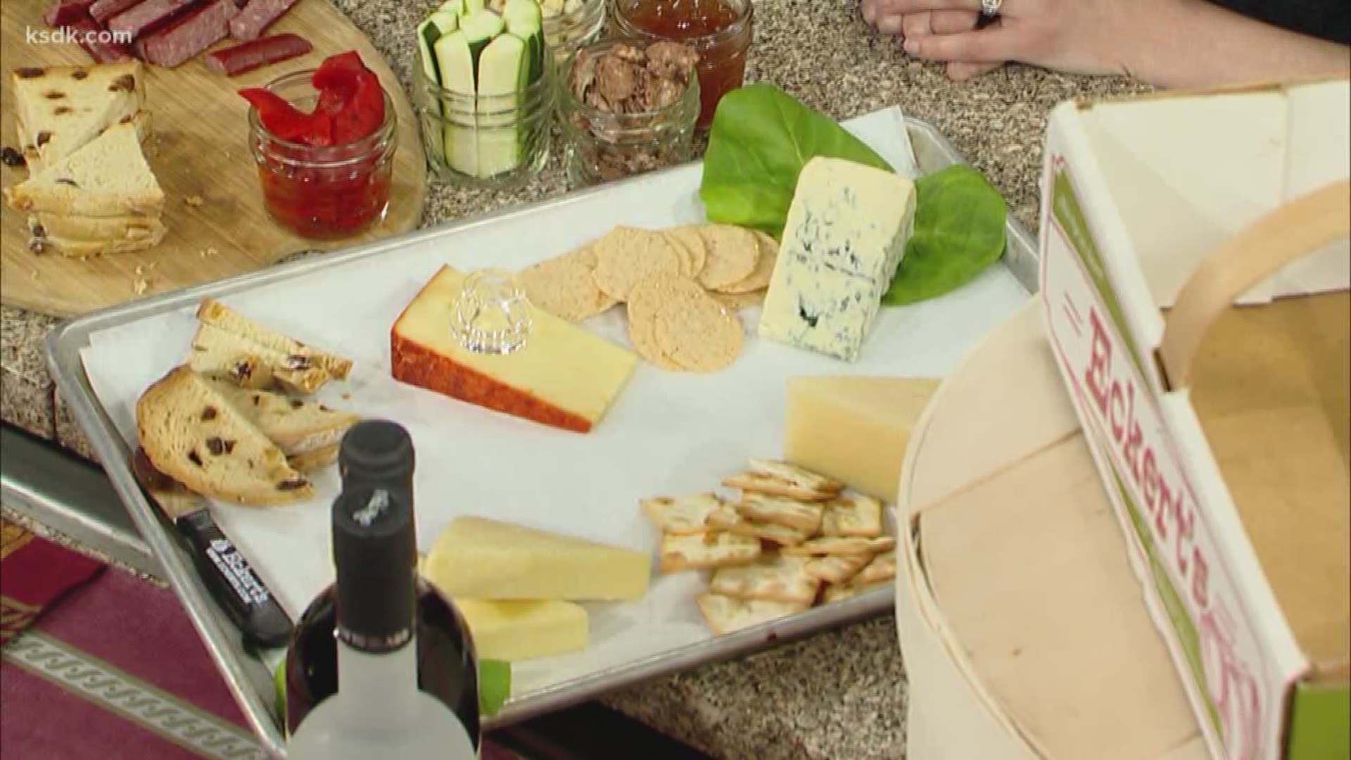 “Chris and I love to entertain in our home and we have made our fair share of cheese and meat boards over the years! Here is a little trick to help us, and hopefully you, create a uniquely delicious cheese and meat board for your next gathering.”
