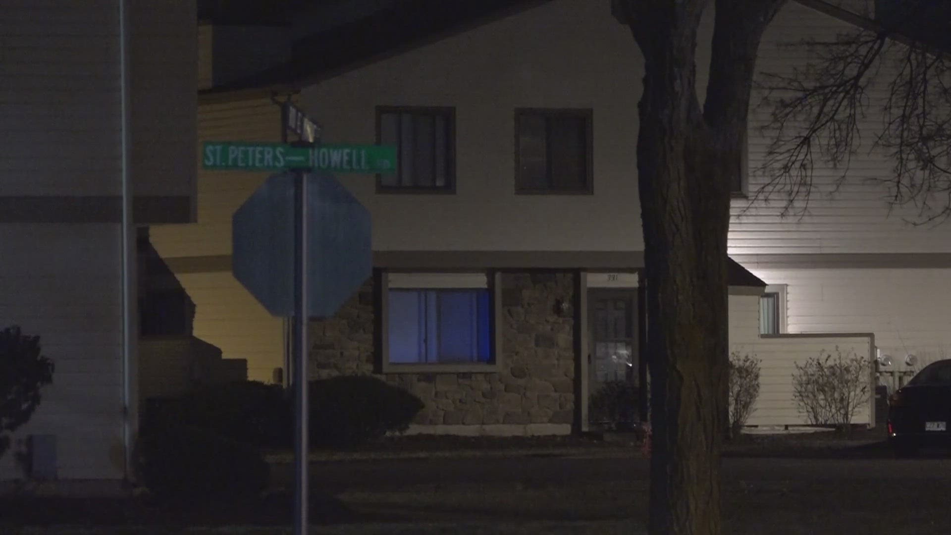 The shooting happened around 7 p.m. in a residential neighborhood on Rose Marie Court near St. Peters-Howell Road. Police are looking for the suspected shooter.