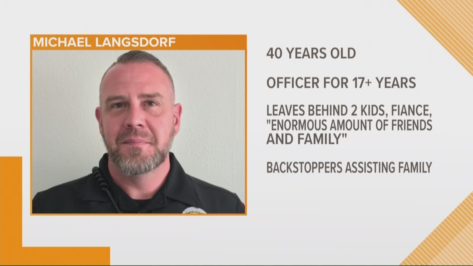 Officer Michael Langsdorf was shot and killed on duty Sunday afternoon after responding to a market for the report of a bad check. In various ways, the law enforcement community is showing its support to honor Officer Langsdorf.