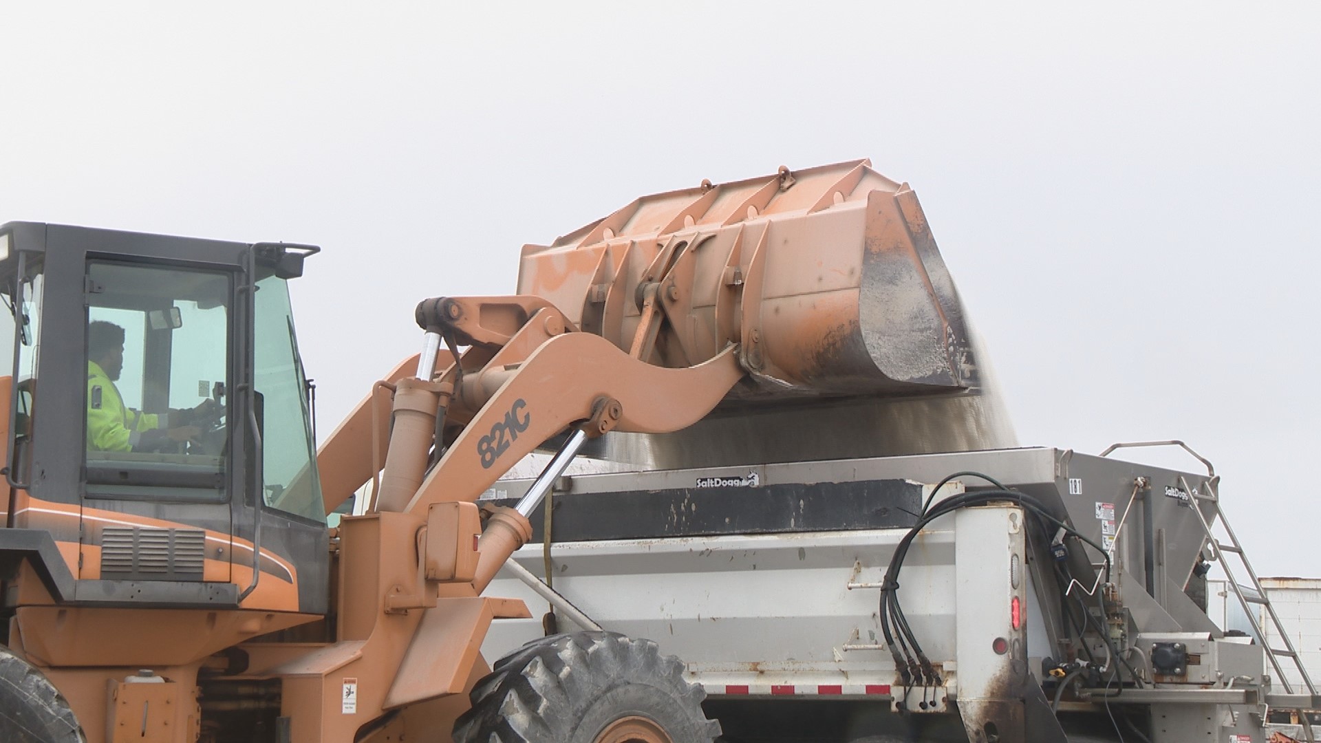 Across the region, snowplow drivers were getting ready for "the show" Tuesday. Snowfall during the evening commute posed a challenge for understaffed crews.