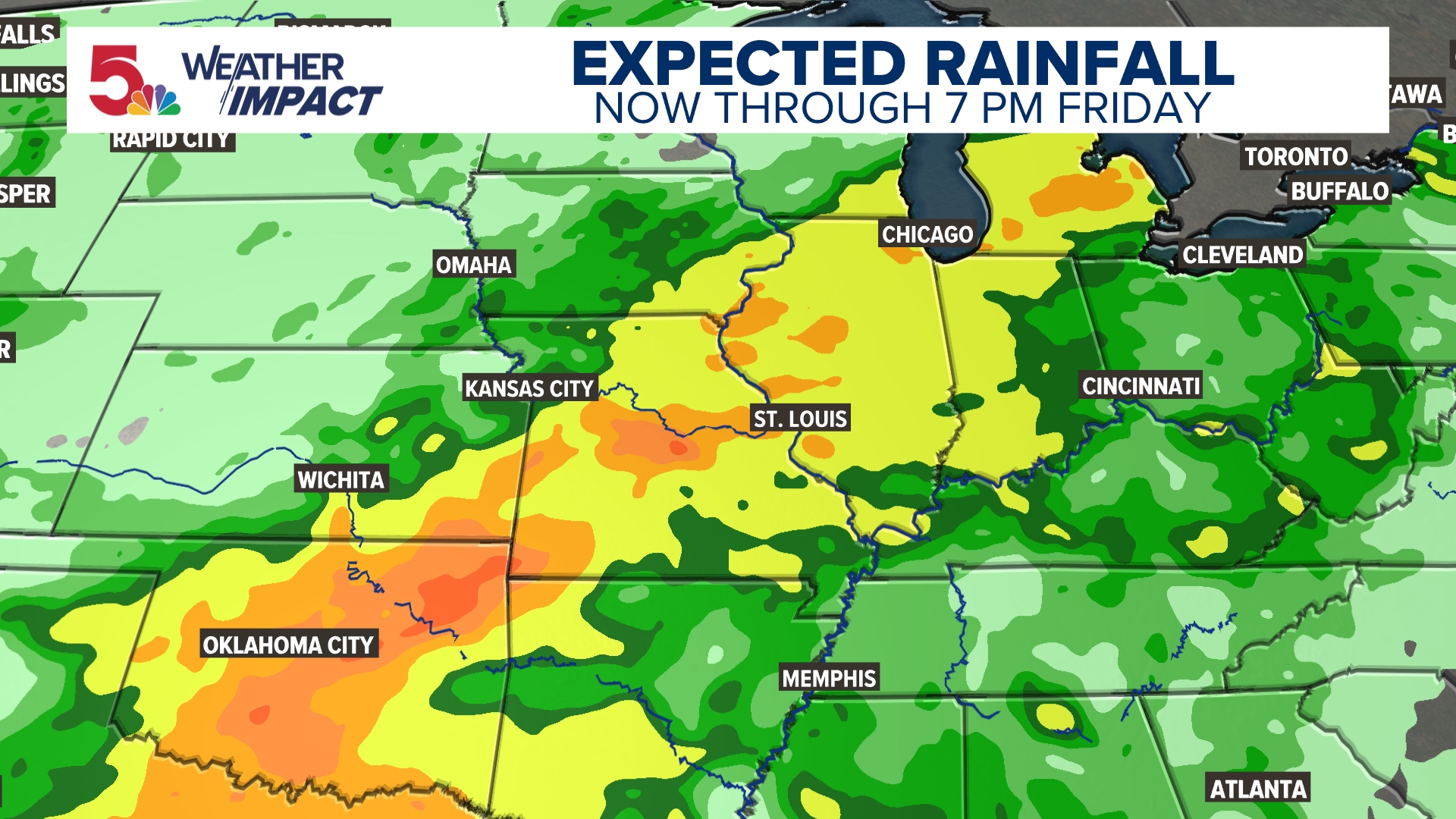 St. Louis forecast: Waves of showers, thunderstorms this week | ksdk.com