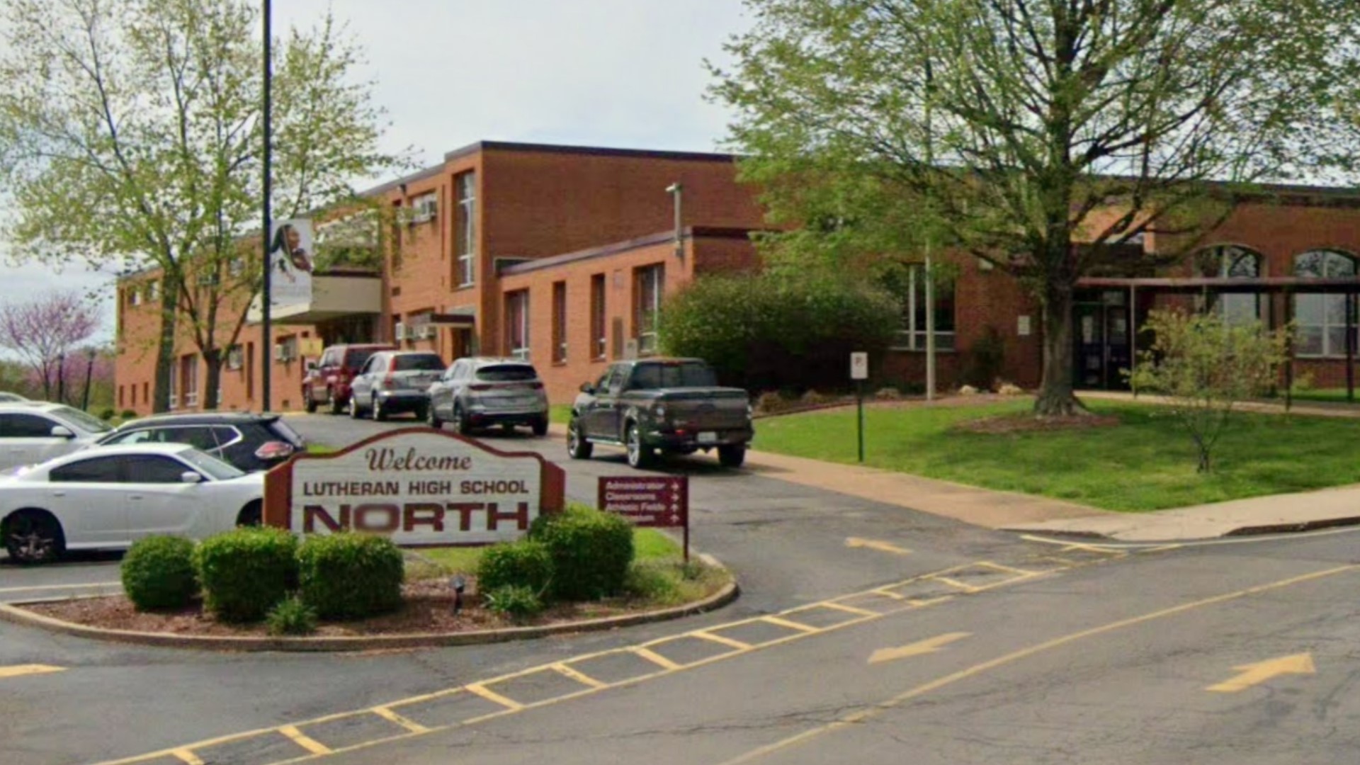 A gun was found in a student's locker Monday at Lutheran North High School, a private Christian school located at 5401 Lucas and Hunt Road.