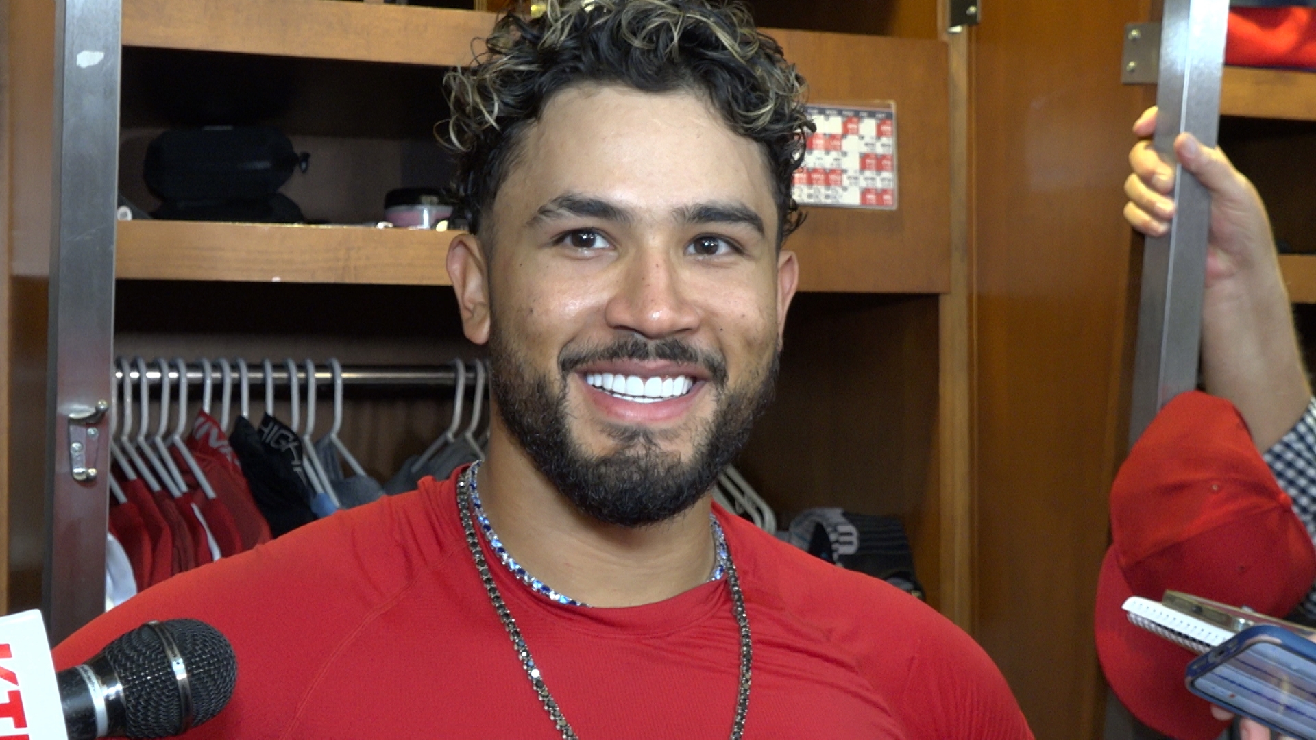 Iván Herrera went deep three times in Wednesday's 12-5 win over the Los Angeles Angels.
