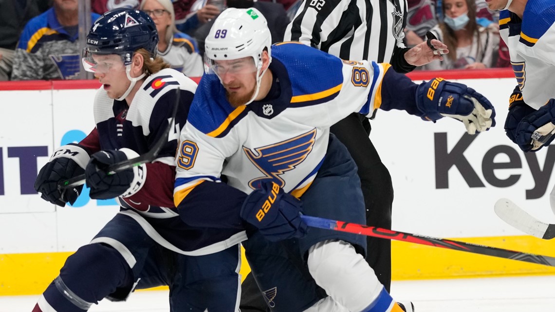 Photo: St. Louis Blues vs Colorado Rockies hockey - 