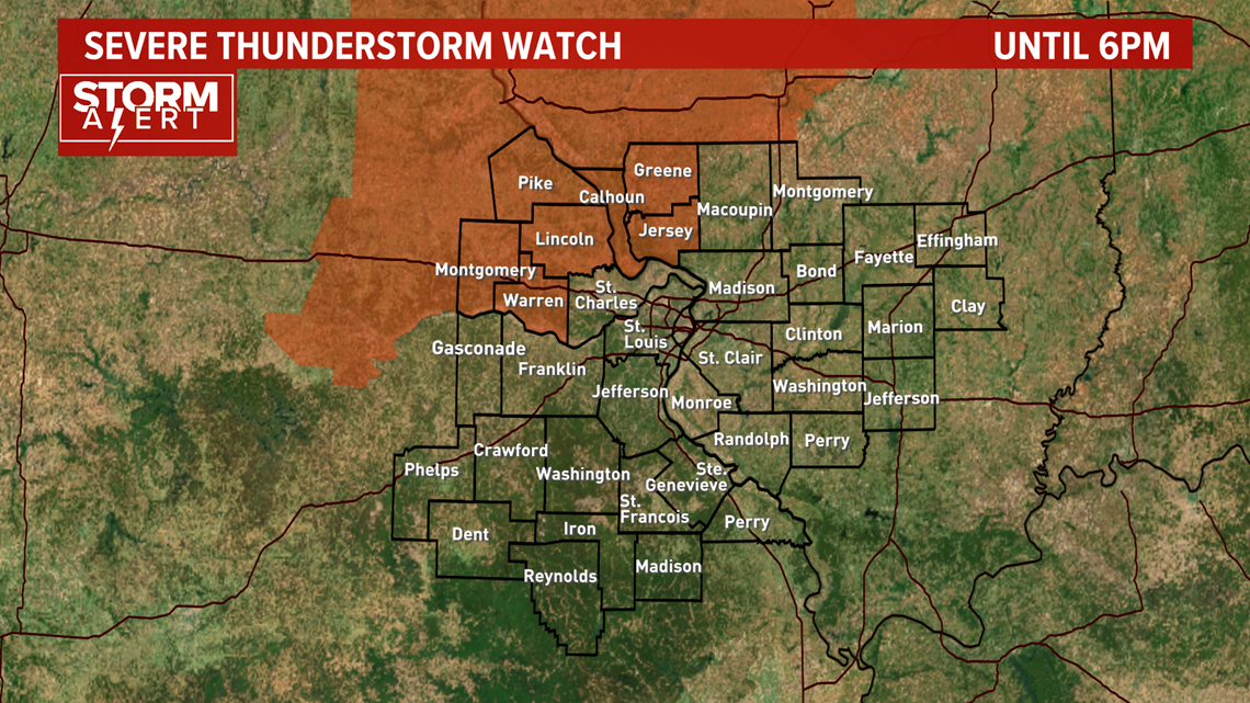St. Louis weather: severe thunderstorm watch in effect | ksdk.com