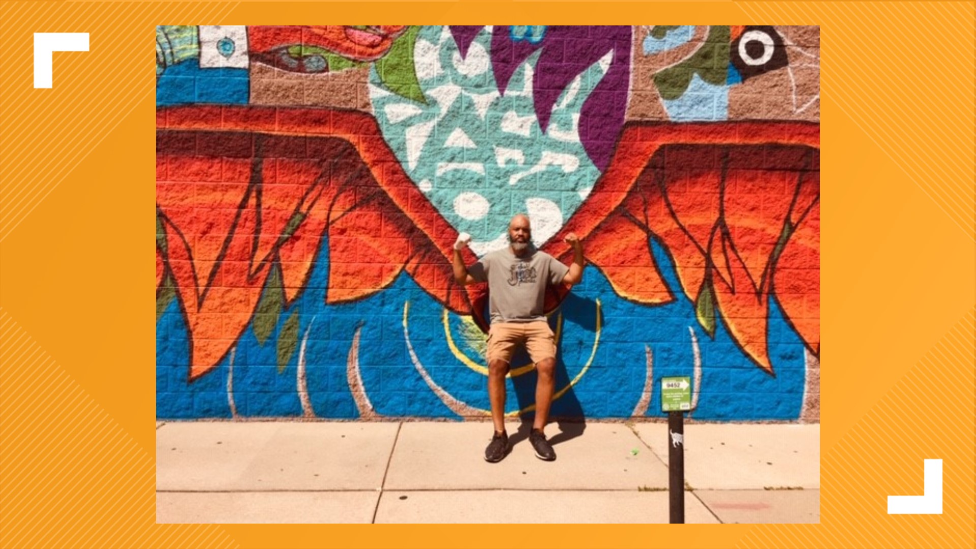 Angel wings street art unveiled outside St. Louis brewery