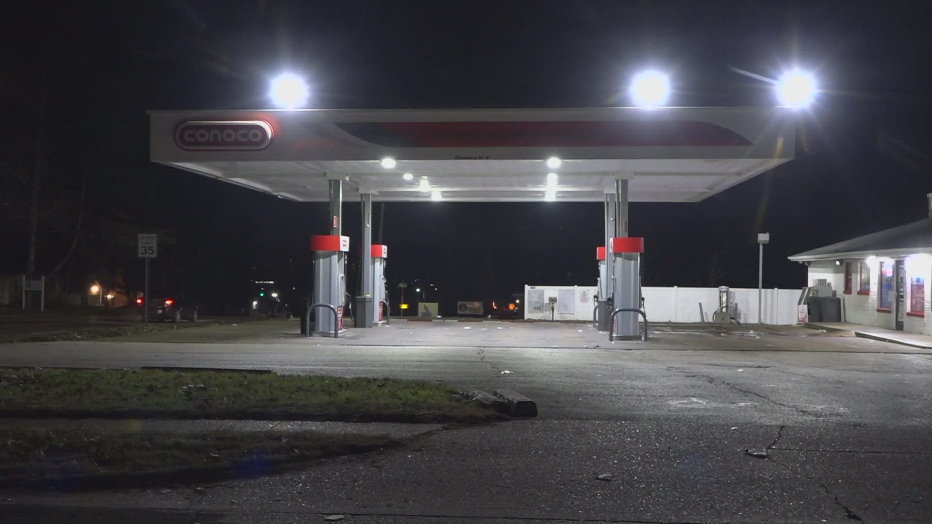 Police are investigating a fatal shooting that happened in north St. Louis County Tuesday night. A man was shot to death at a gas station on Chambers Road.