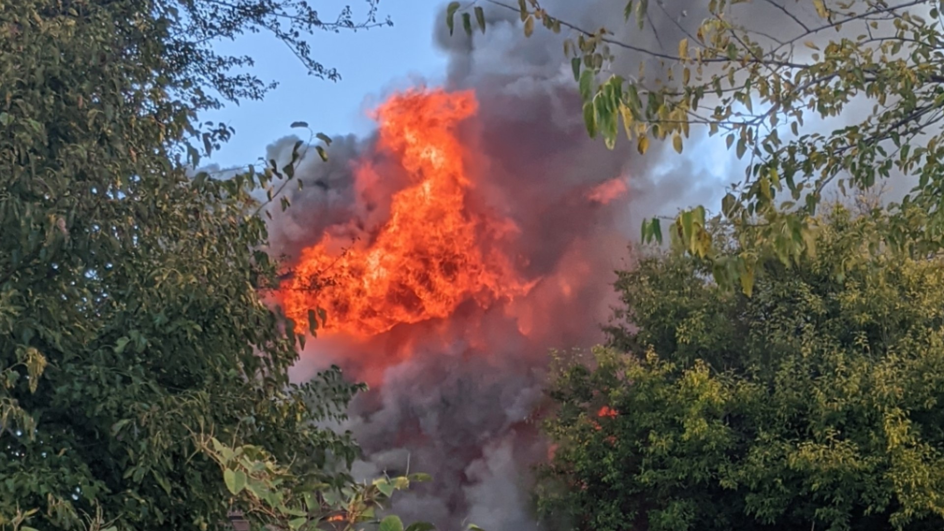 The building has heavy fire extending through the roof, the St. Louis Fire Department said.