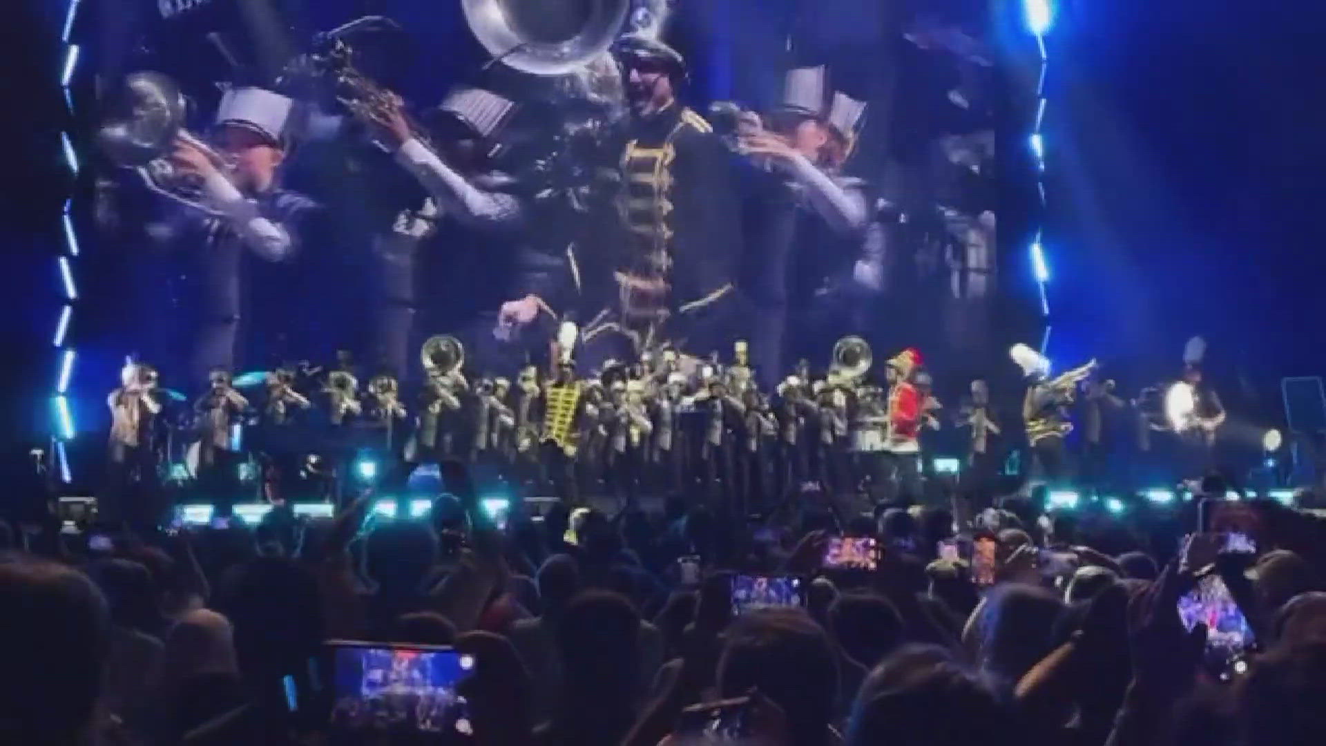 Wonderful O'fallon Marching Band Shines On Stage With Ajr At St. Louis Concert Picture Wonderful O'fallon Marching Band Shines On Stage With Ajr At St. Louis Concert Picture