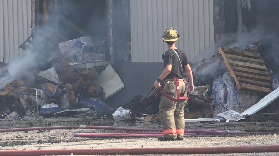Fire at BBQ sauce warehouse could burn for a few days