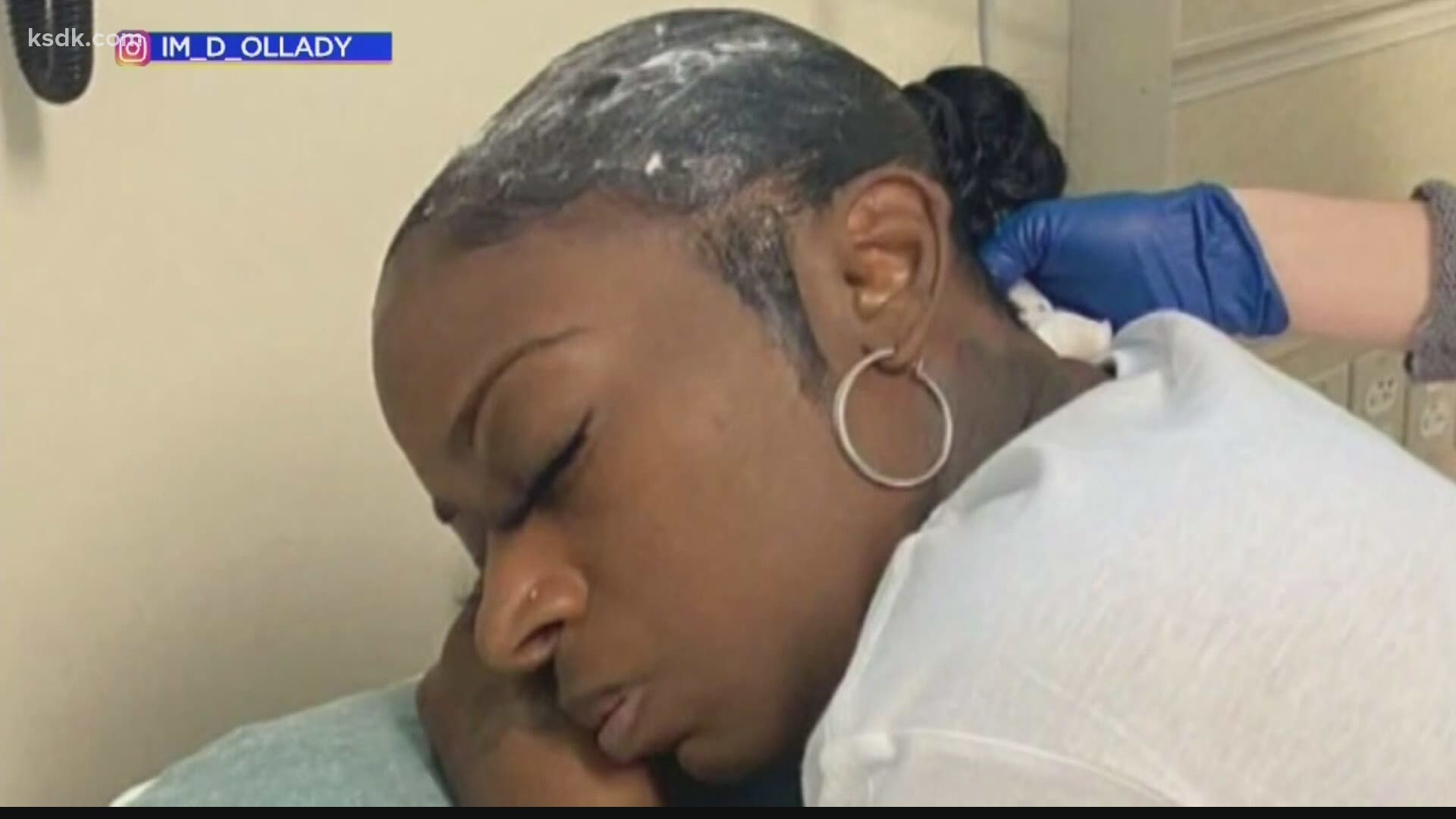 Tessica Brown used the spray when she ran out of hair gel, not knowing how many problems it would cause her