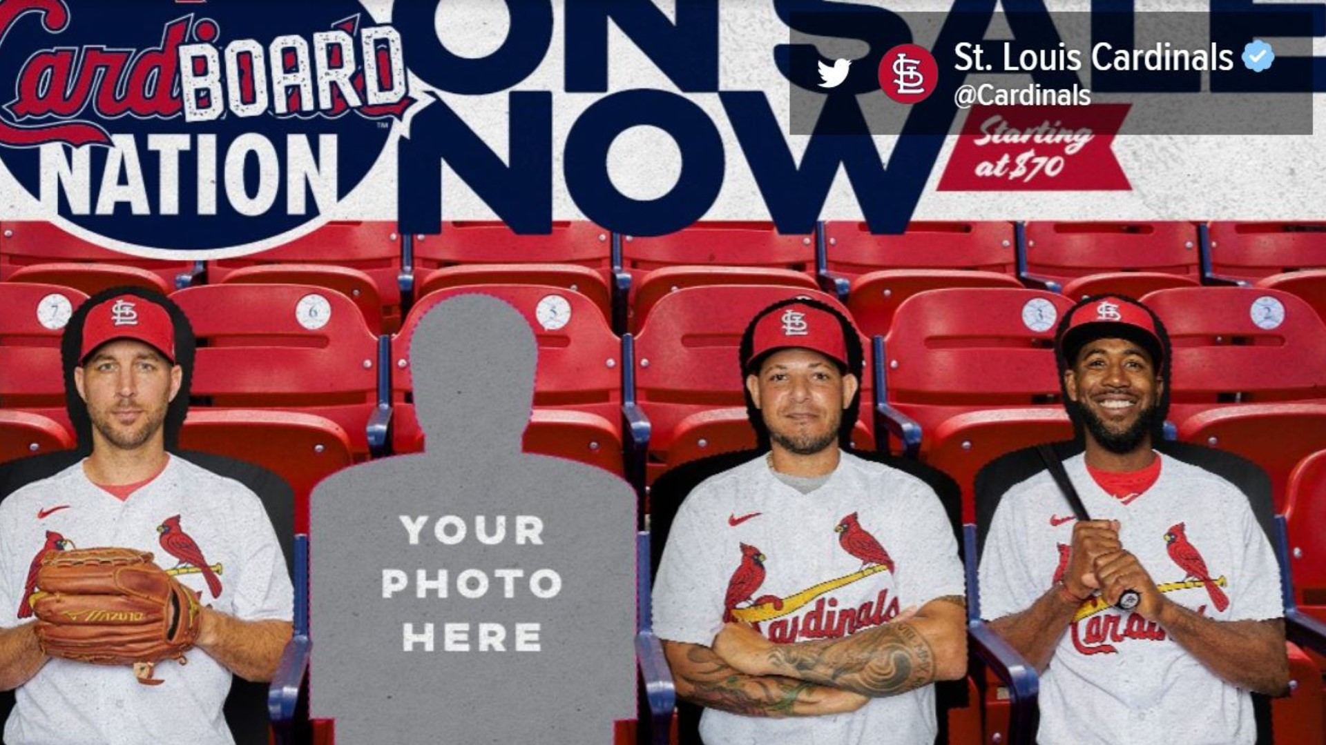 The Cardinals have come up with a stand-in for fans who are missing the live baseball experience