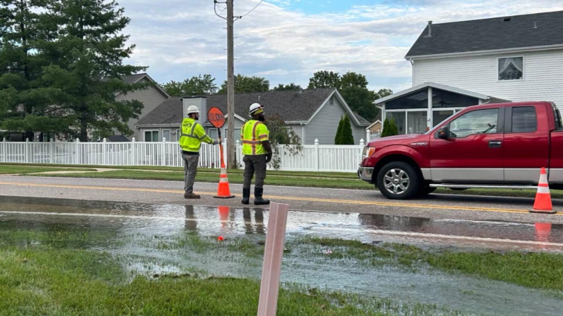 Missouri American Water is investigating a possible water main break in south St. Louis County. The leak started around 5 a.m., officials said.