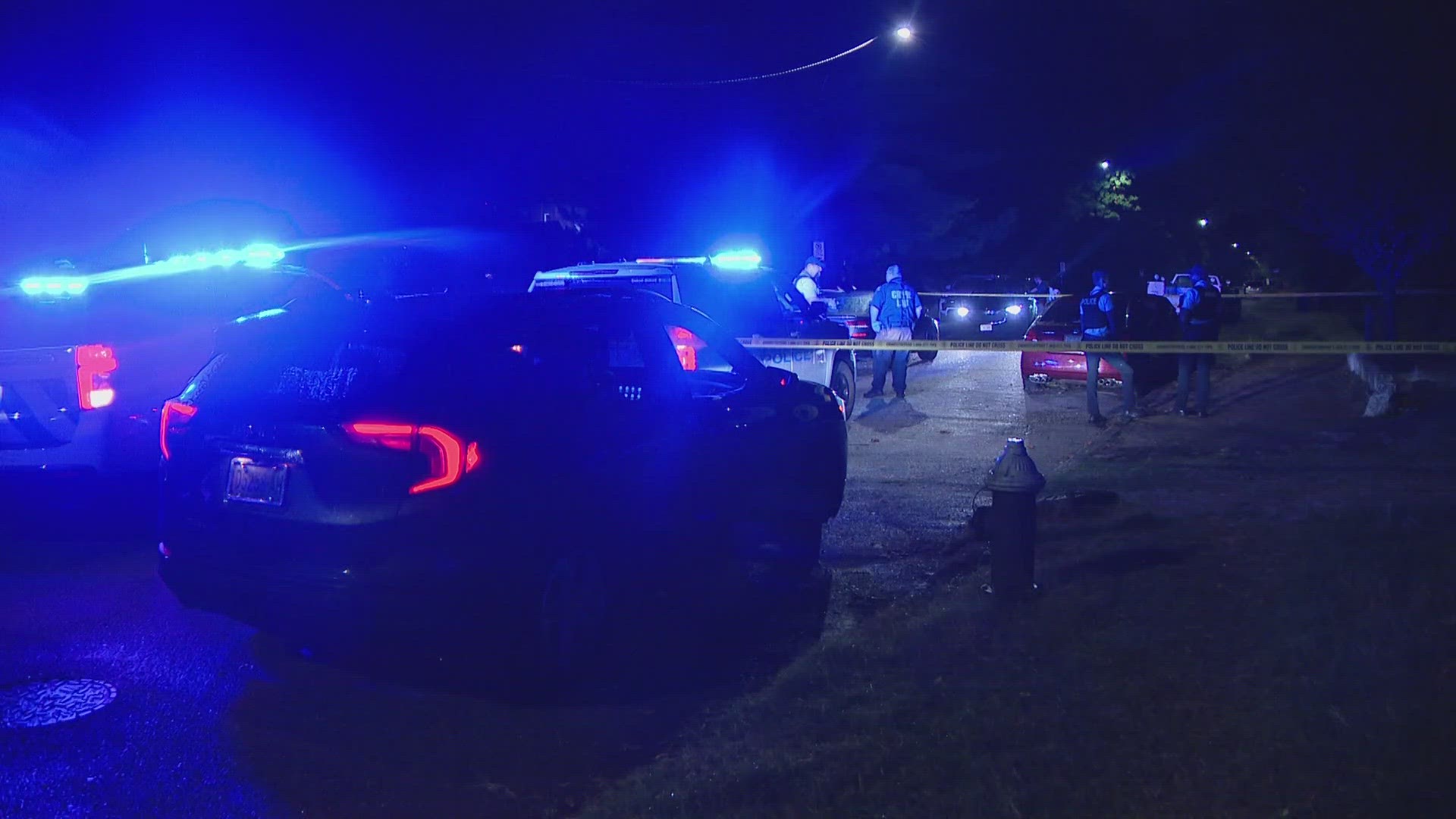 The shooting happened at about 10:15 p.m. Tuesday on I-70 in Salisbury. A man suffered a graze wound, and a woman was shot in her leg.