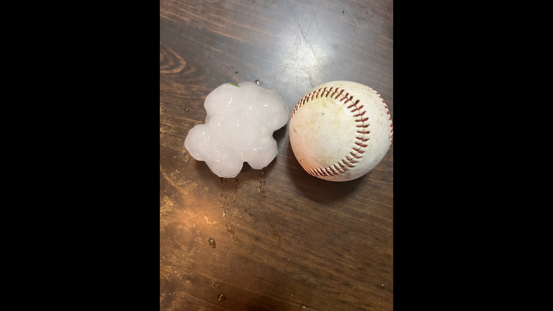 Jack Hart captures video immediately after baseball-sized hail hit Staunton