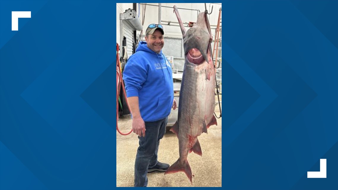 World-record paddlefish caught at Lake of the Ozarks