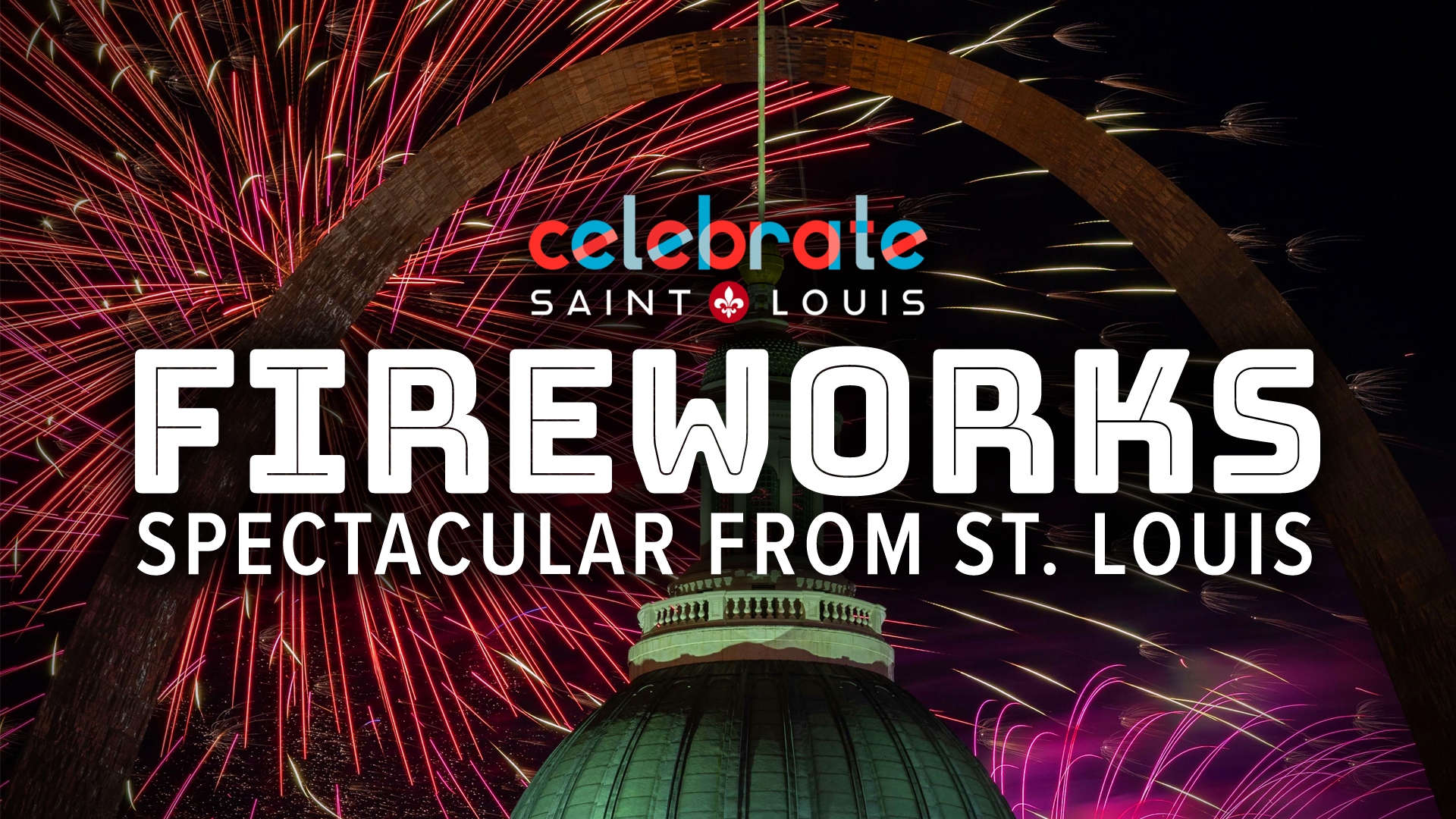 Celebrate the Fourth of July with a spectacular fireworks display from the St. Louis riverfront.