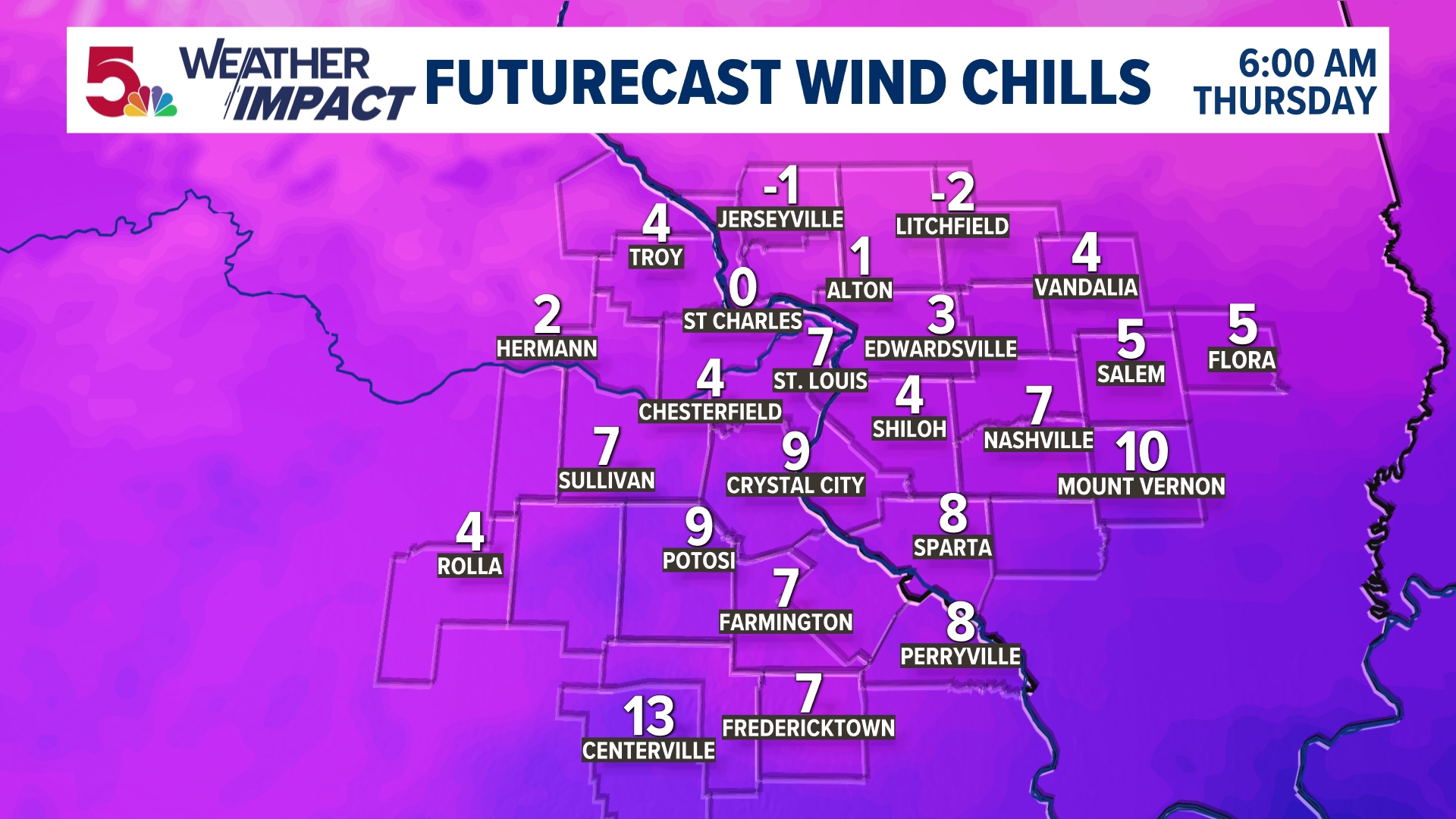 Coldest air of the season triggers Weather Impact Alert in St. Louis on ...