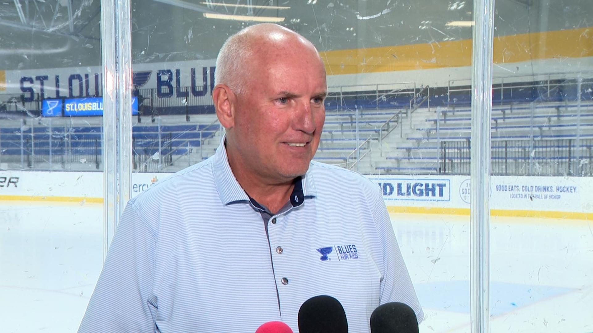 St. Louis Blues GM Doug Armstrong talked to the media before the 2025 NHL Draft. The draft will take place this weekend.