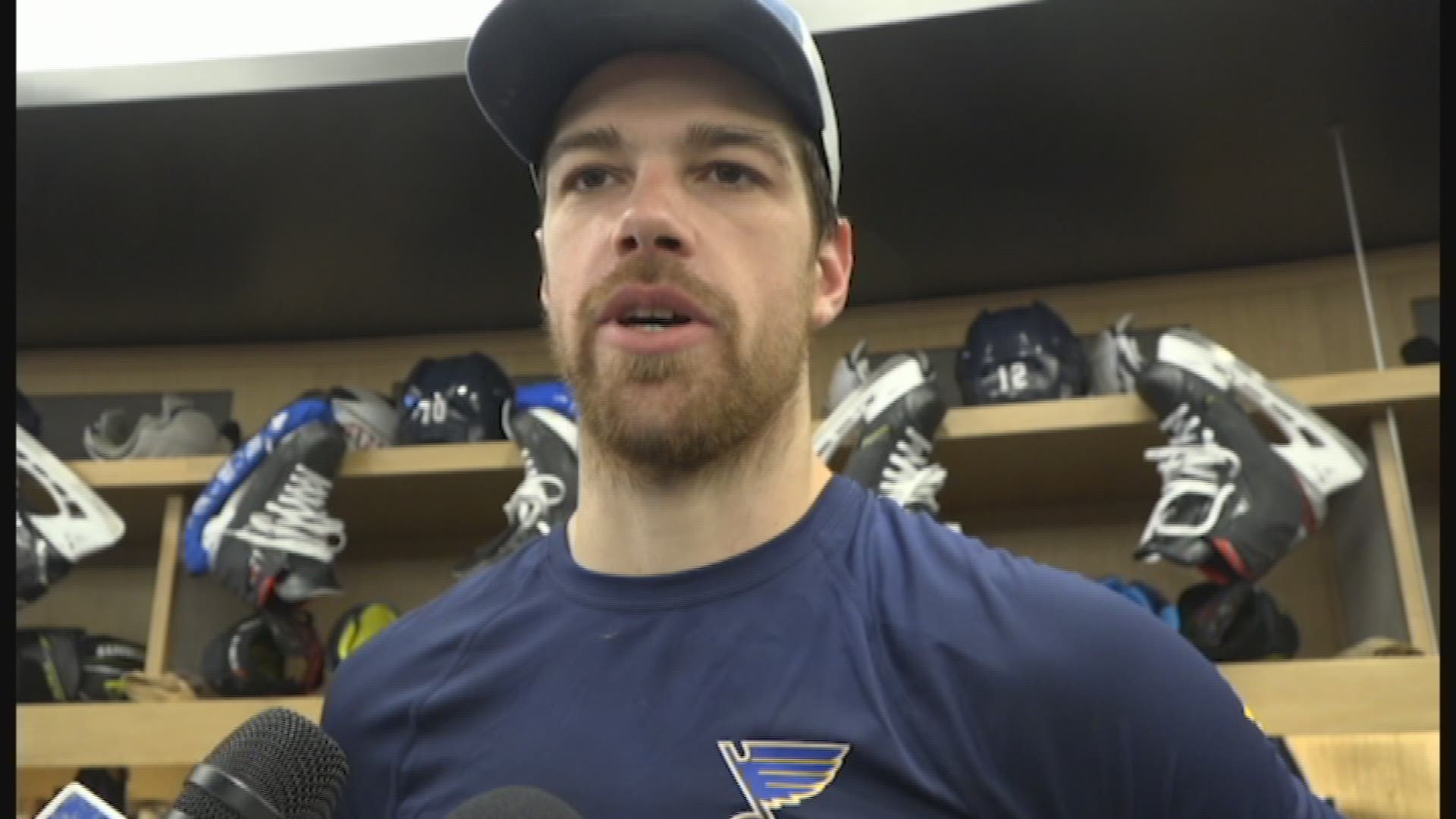 The Blues' forward is in the middle of a career-high six game point streak, and fitting right in with linemates Ryan O'Reilly and David Perron.