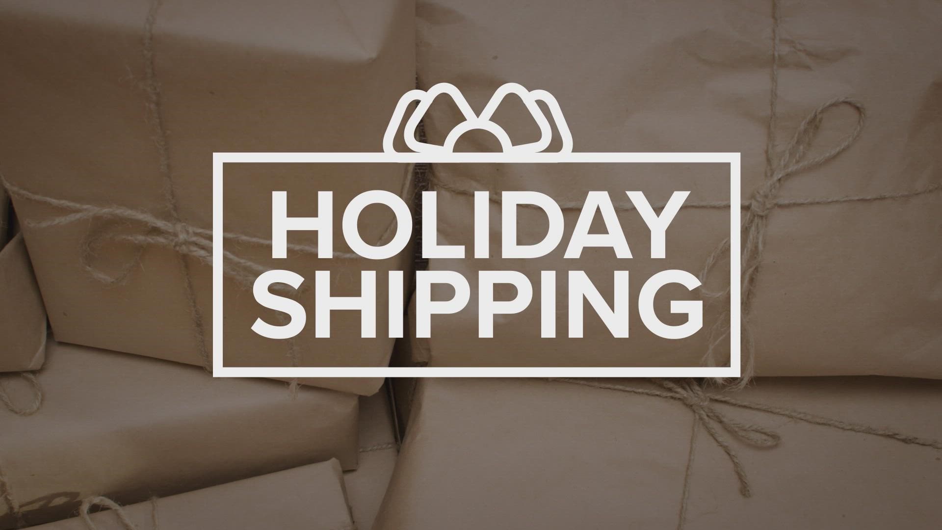 Some big shipping deadlines come this week if you want your gifts to arrive before Christmas.