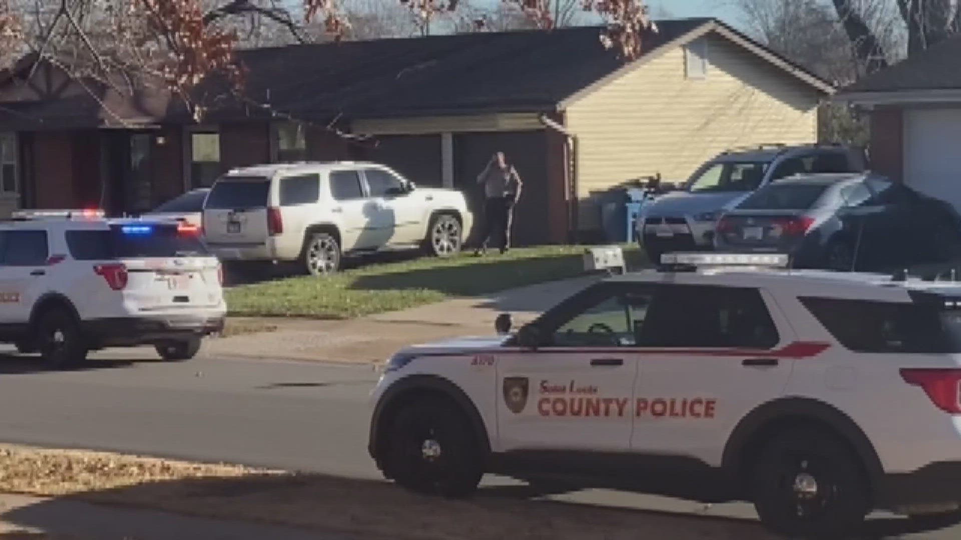 A man was found shot outside a residence Monday afternoon in north St. Louis County. Officers found a man with a gunshot wound in the front yard of a home.