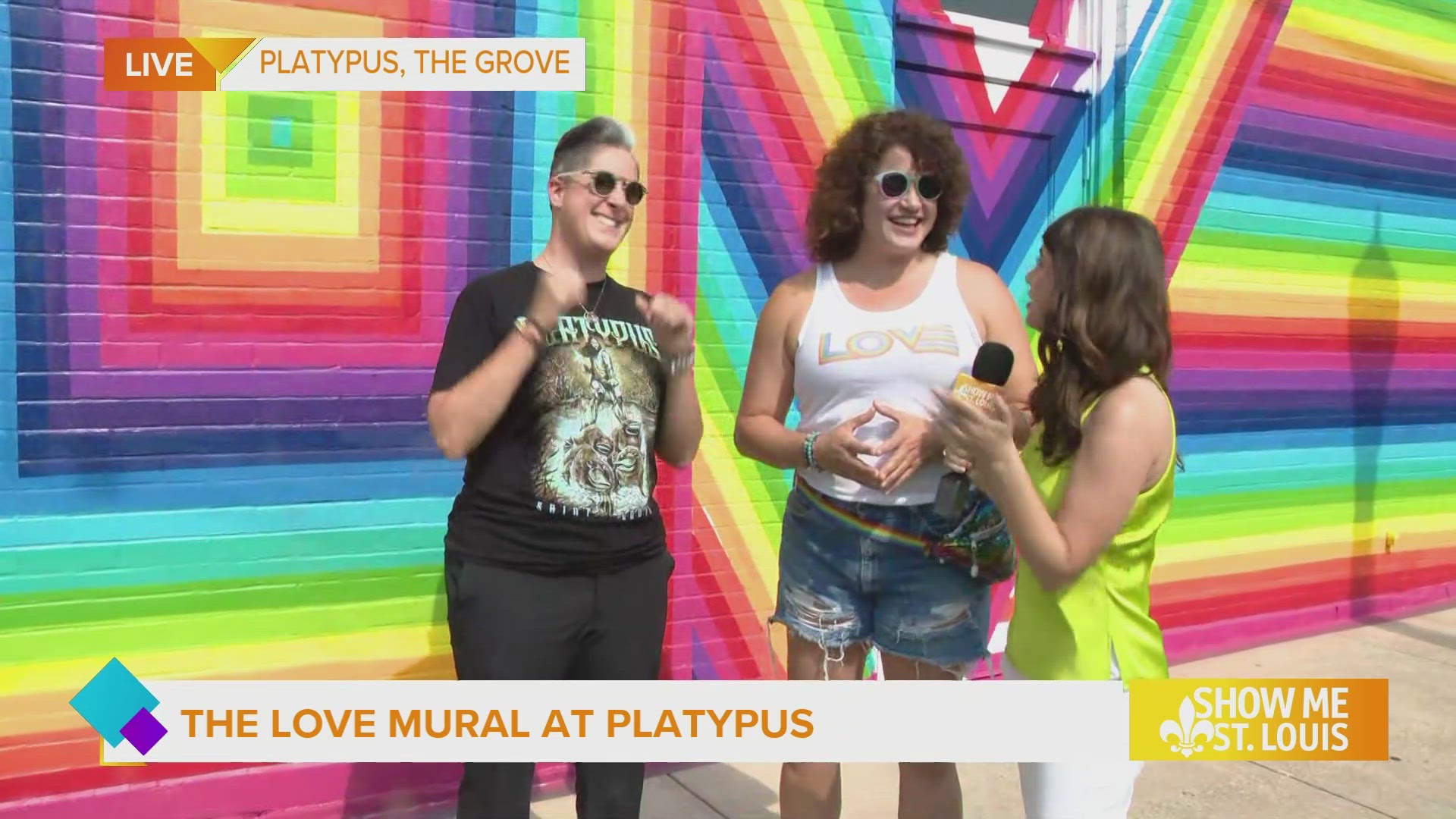 Mary Thaier speaks with the mural's artist Lisa Marie Thalhammer and Platupus owner Meredith Barry about their latest creation.