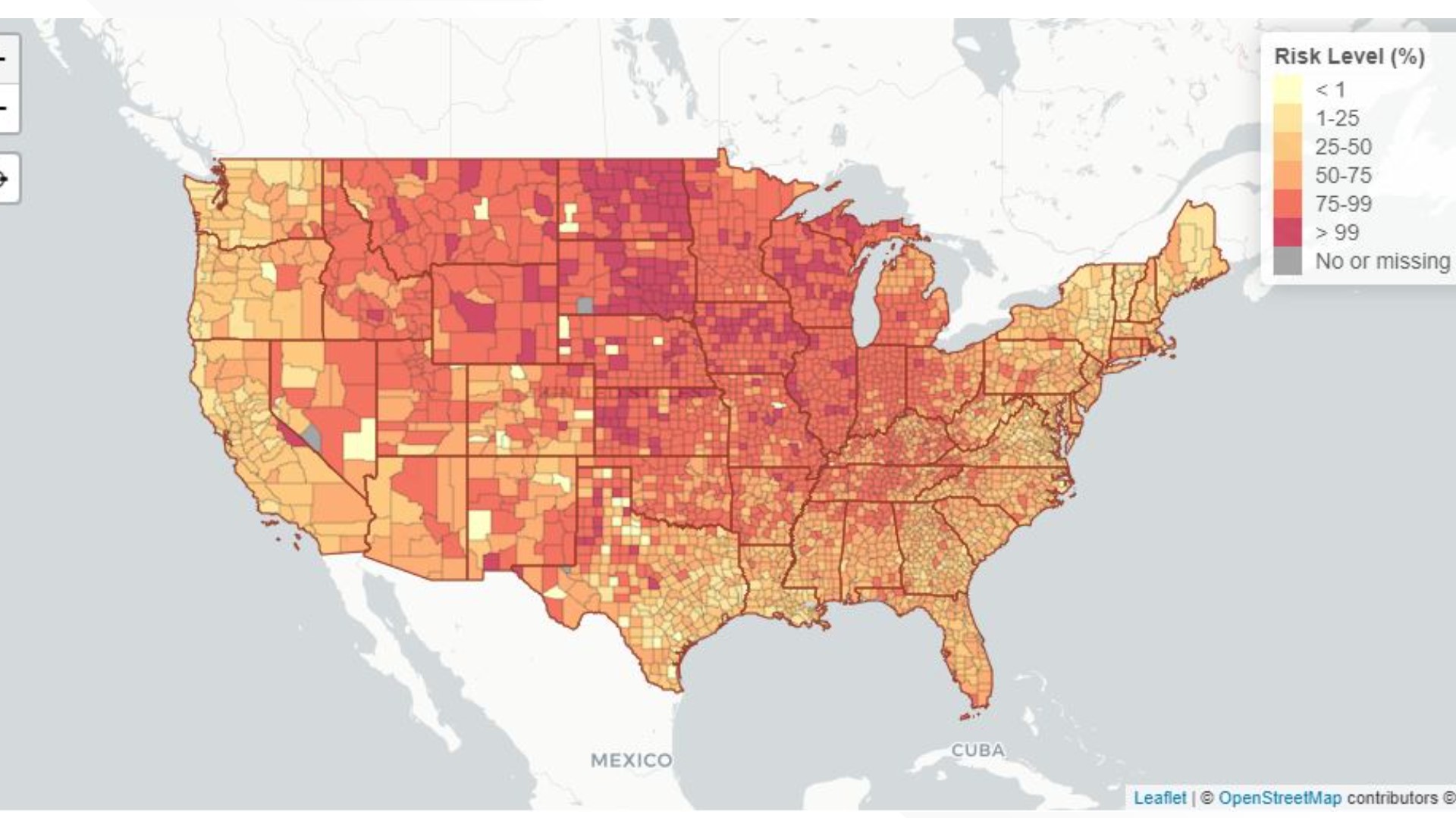 Coronavirus risk assessment map tool from Georgia Tech | ksdk.com