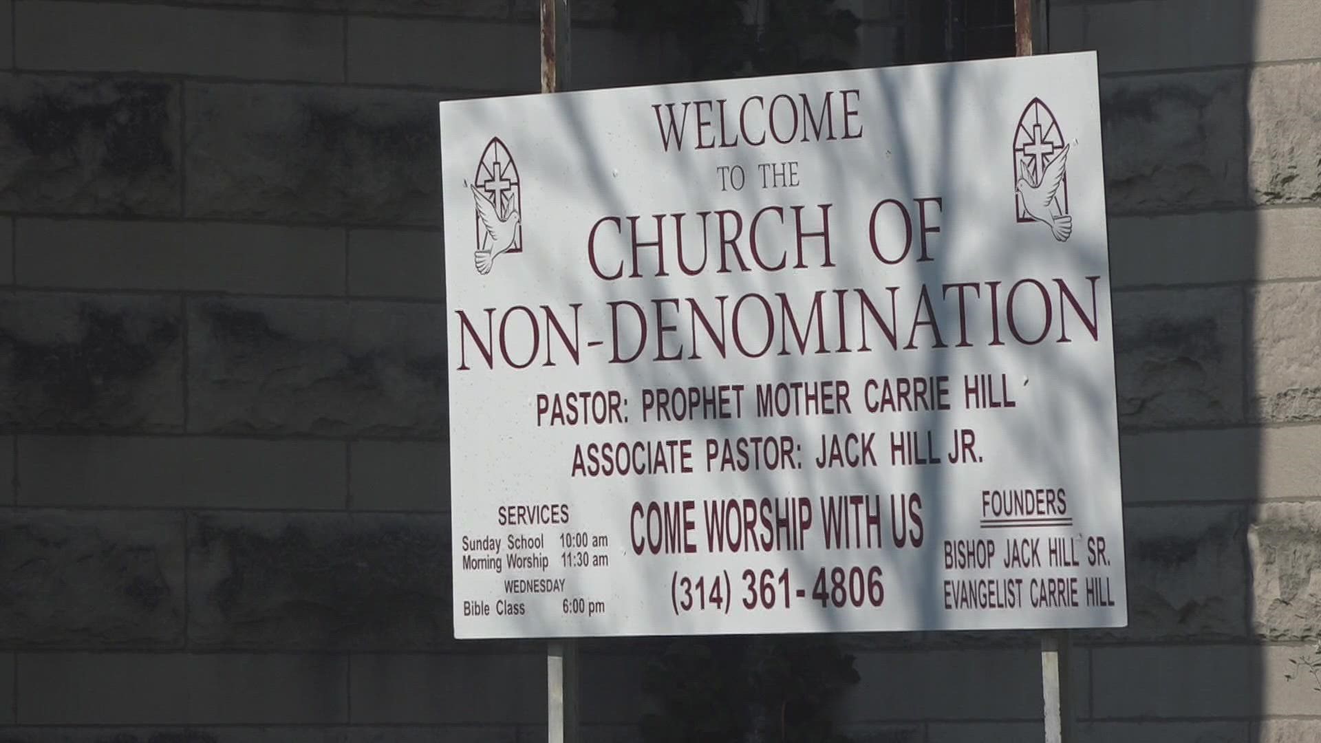 Officials with the Church of Non-Denomination have held services online since vandals struck last month.
The incident happened a couple of weeks ago.