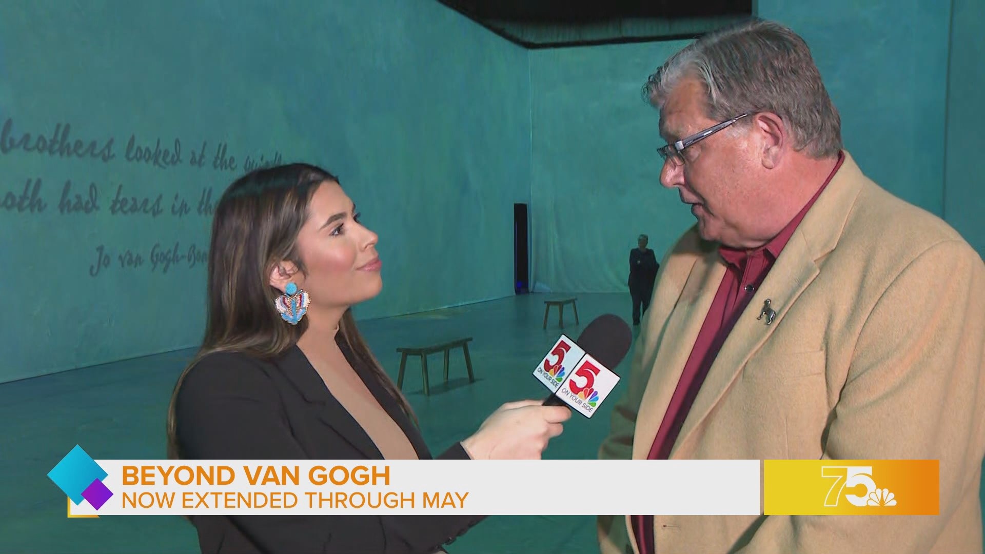 Dana DiPiazza stopped by the Starry Night Pavilion to share the news and share what was planned for Vincent Van Gogh’s birthday.