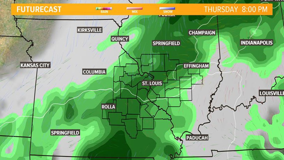 More rain for St. Louis area over the next several days | 0