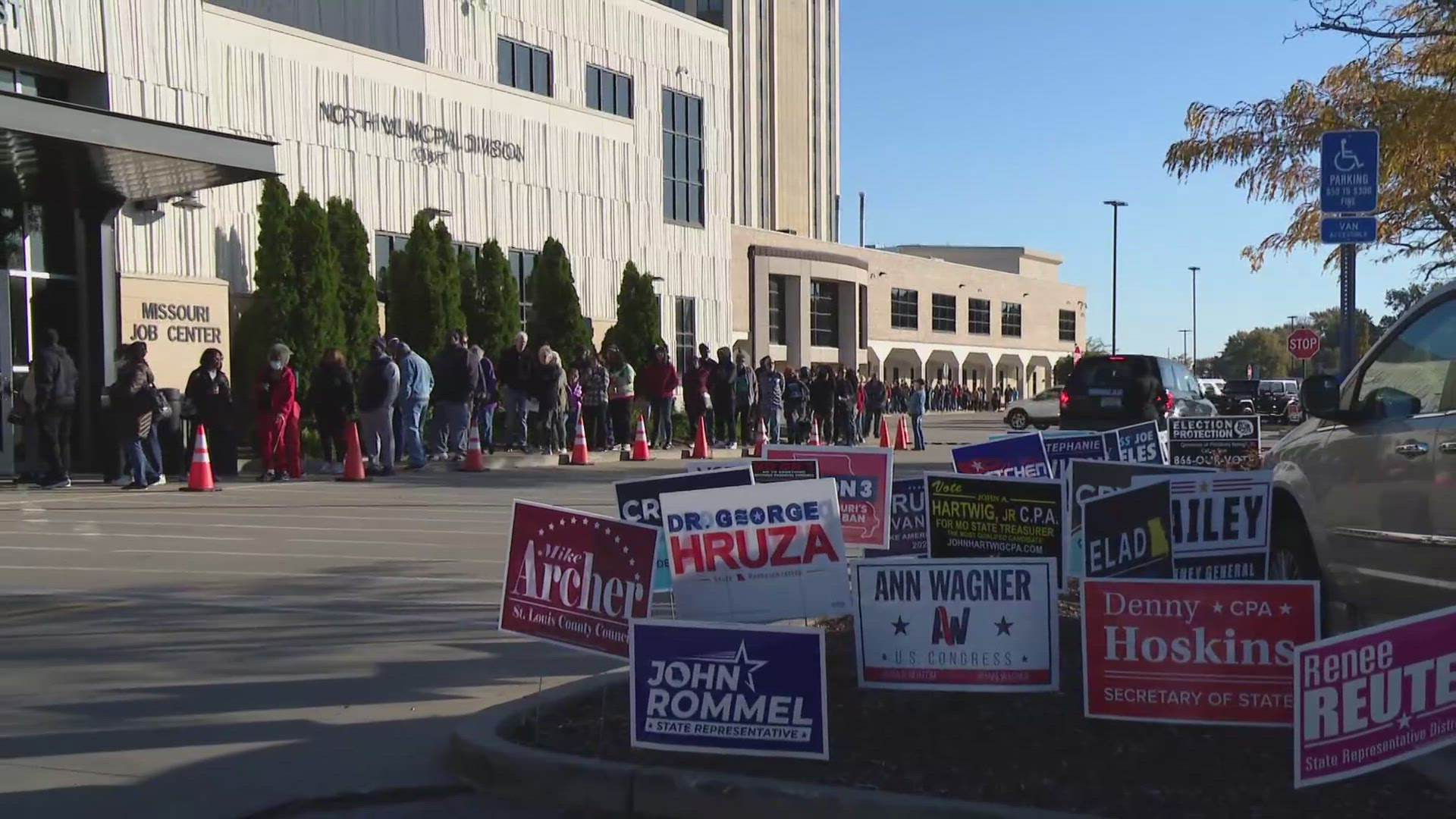 "No-excuse Absentee Voting" in St. Louis County has been popular. A long ballot and expected long lines are the reasons election officials are given to vote early.