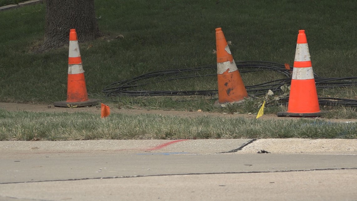 AT&T fiber project on hold after contractor strikes gas main | ksdk.com