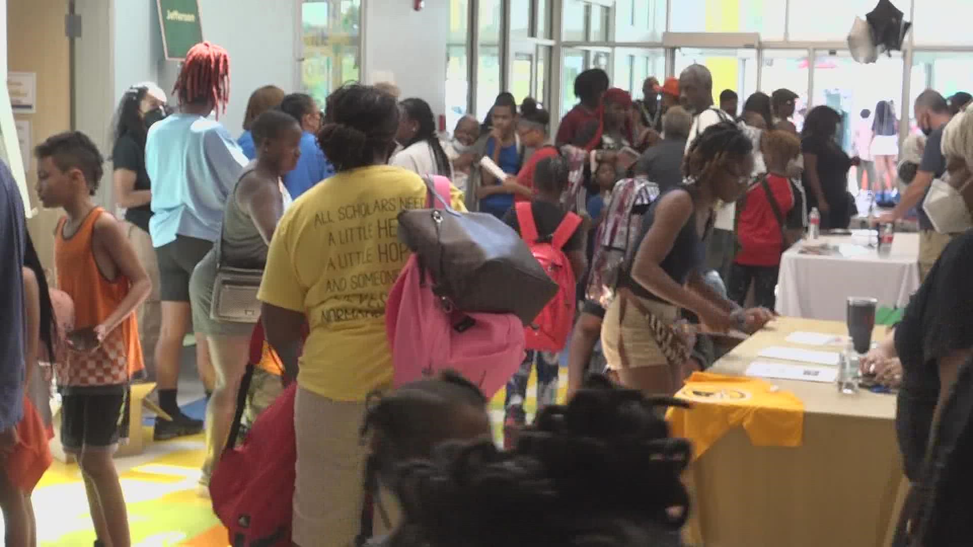 Hundreds of families prepared for the upcoming school year at the Beyond the Backpack event in Normandy. There were free physicals, immunizations, uniforms and more.