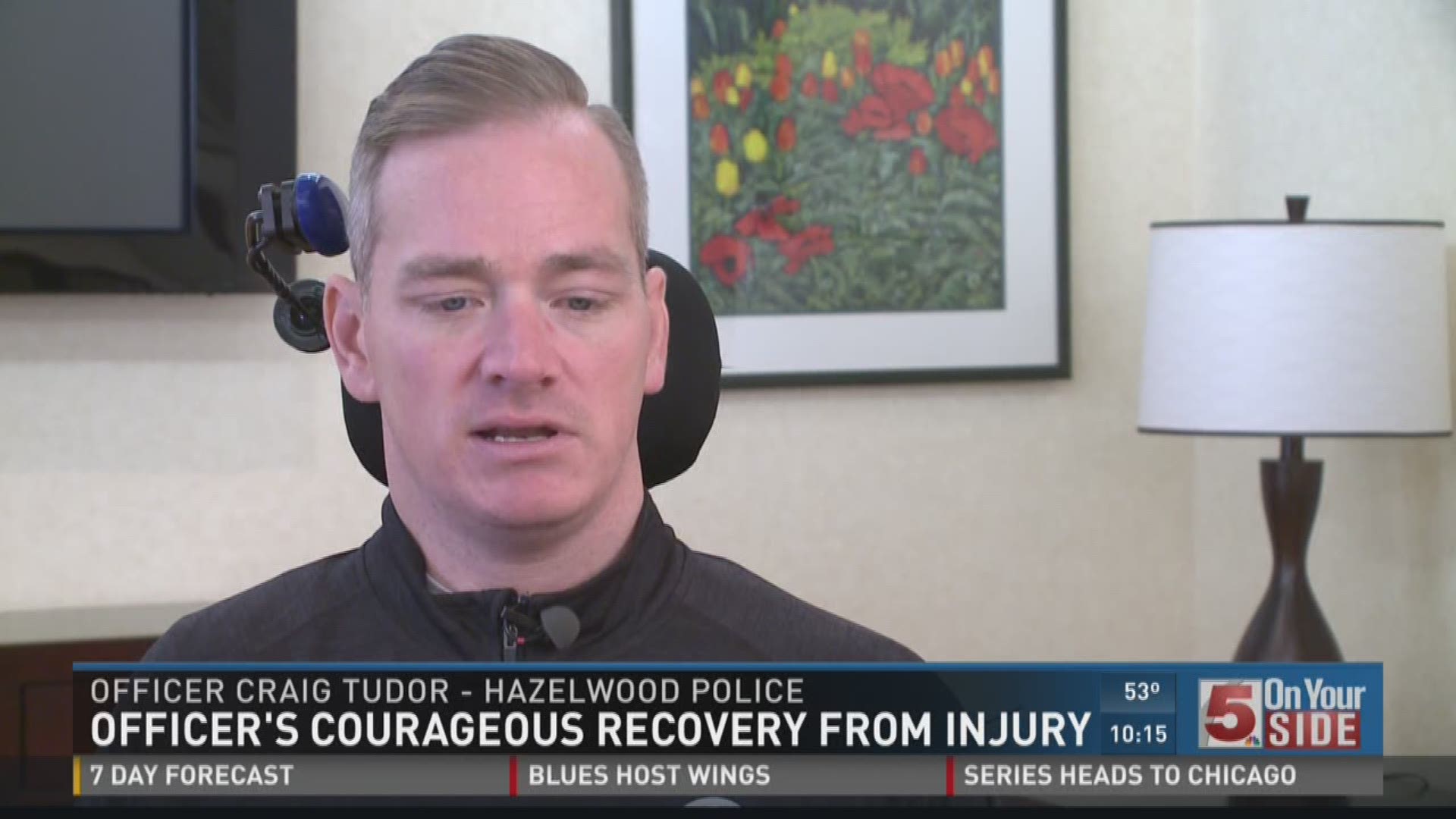 Officer Tudor's courageous recovery from car crash