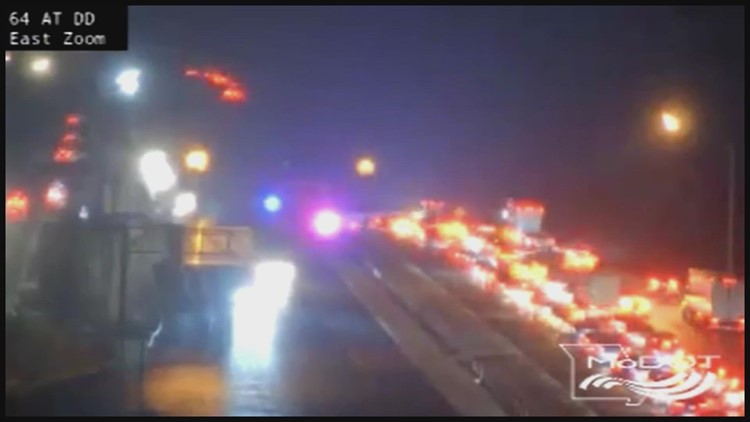 At least 20 cars involved in massive pileup on icy interstate Sunday night