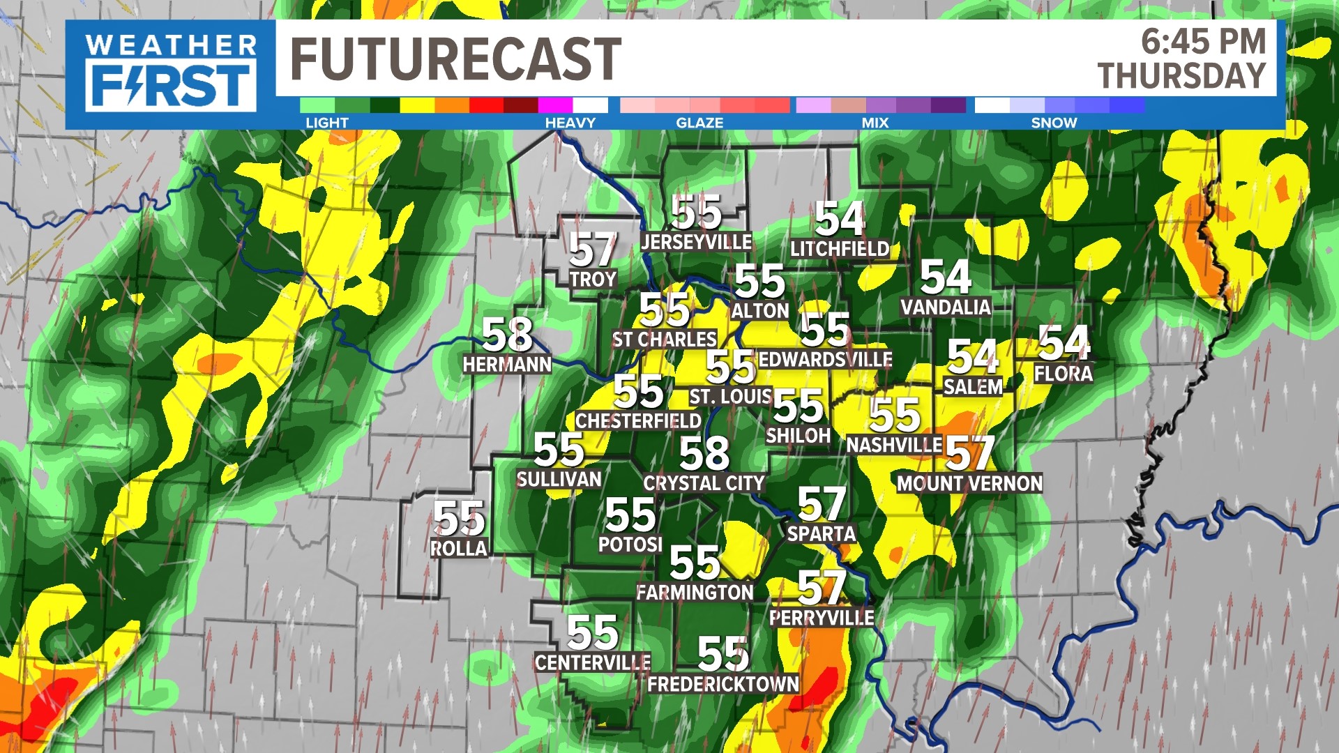 St. Louis weather forecast Rain, wind and wintry mix this week