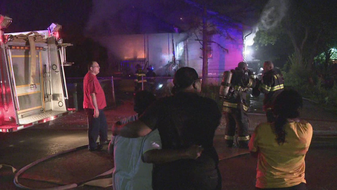 Man rescued from burning home in Metro East | ksdk.com