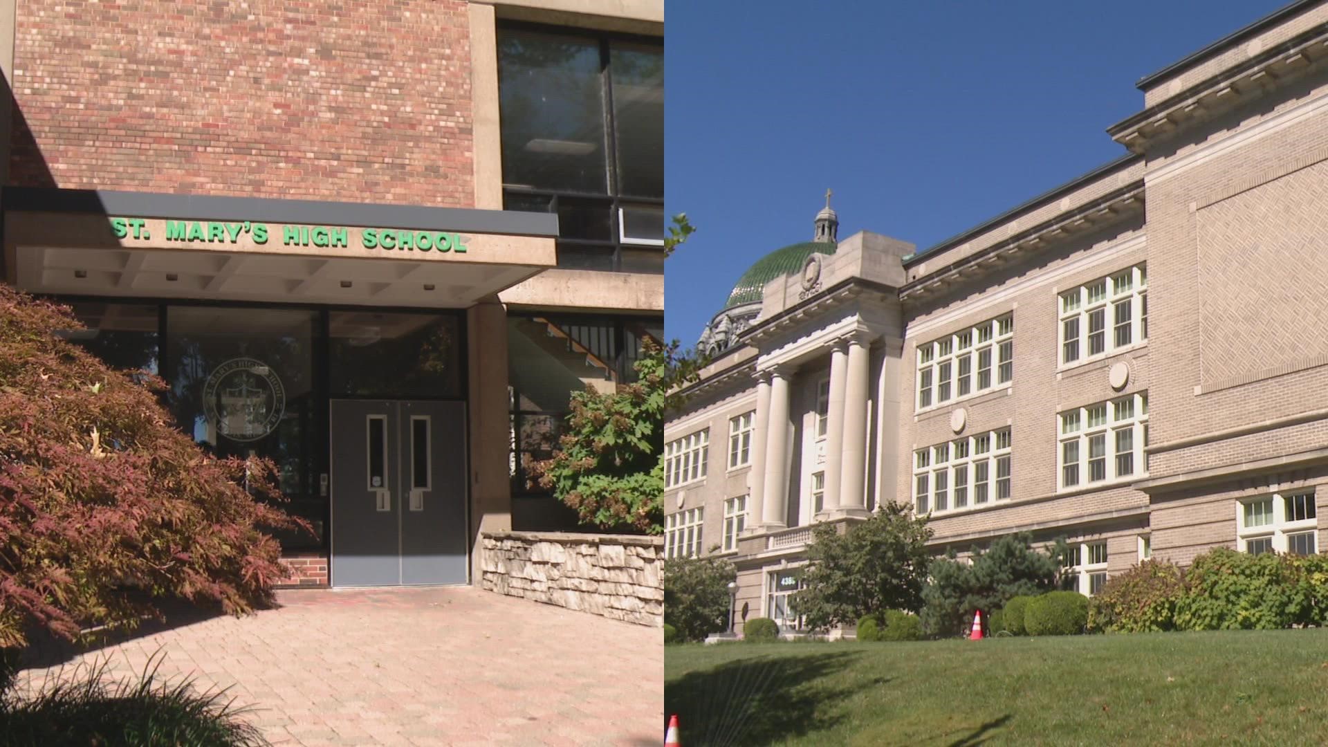 In a message to the school community, St. Mary's High School leaders said they are working on a plan to keep the all-boys school open beyond this year.